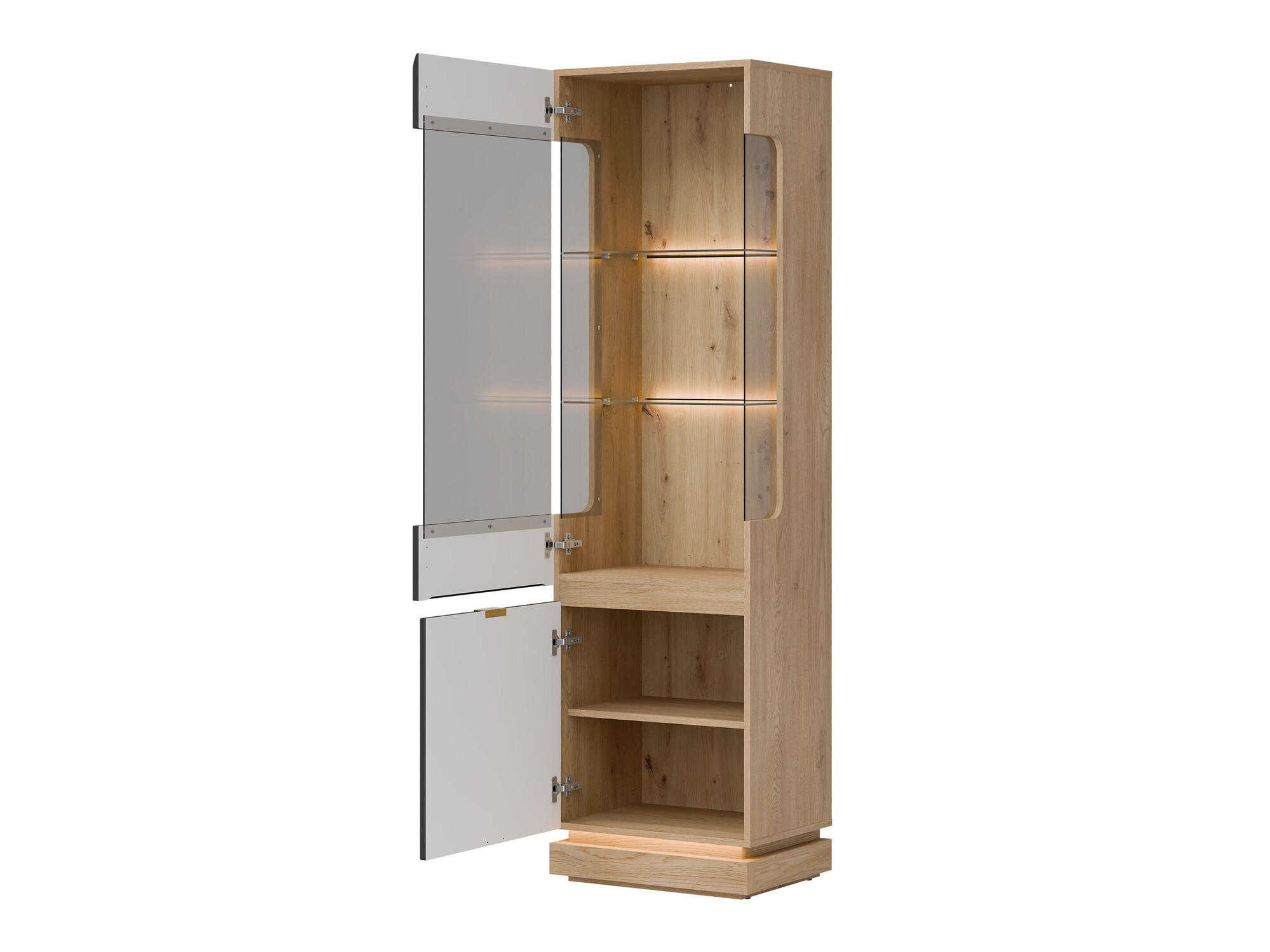 Boekenkast Teselbu 109 (Antraciet + Eiken)