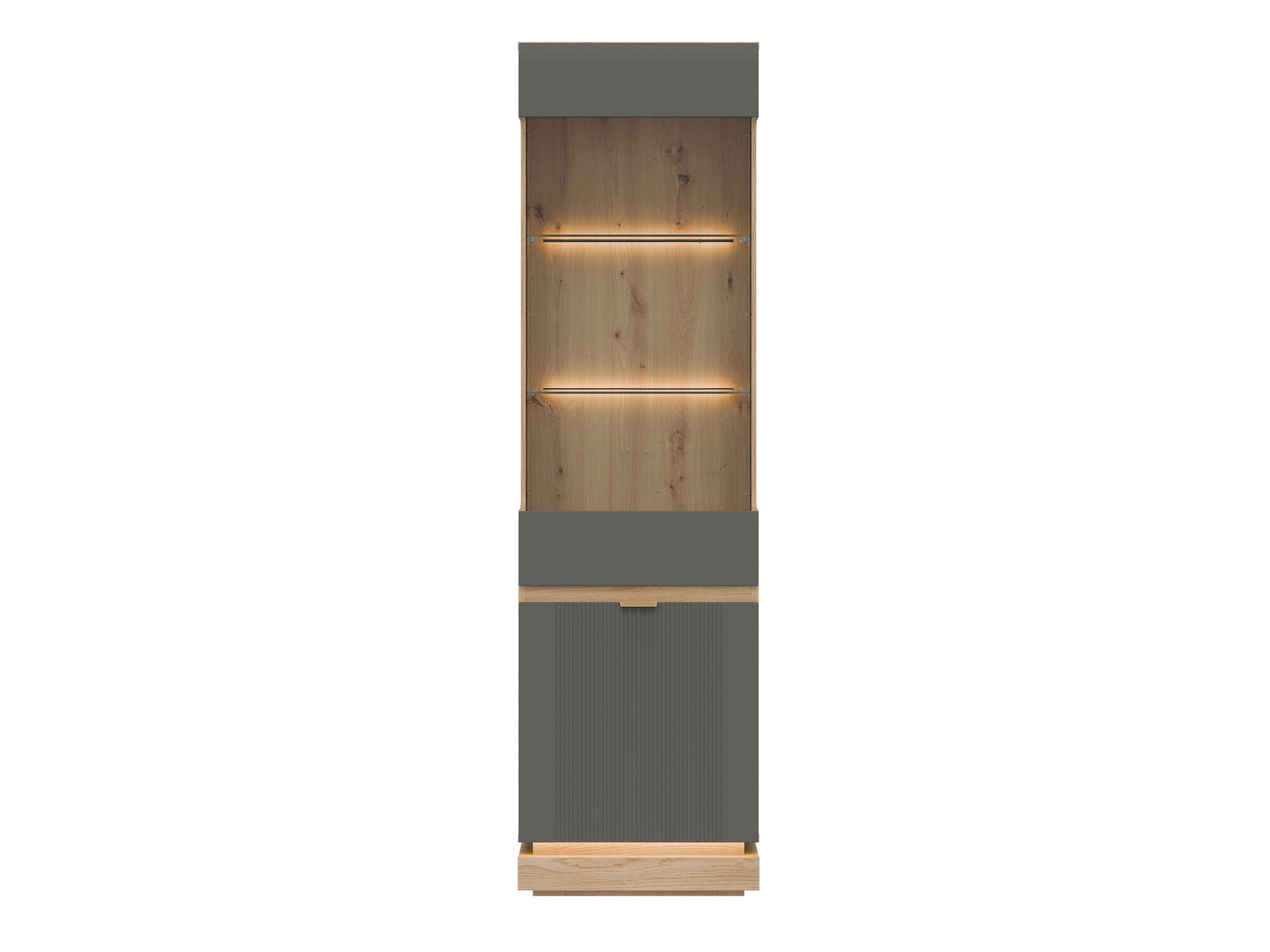 Boekenkast Teselbu 109 (Grijs + Eiken)
