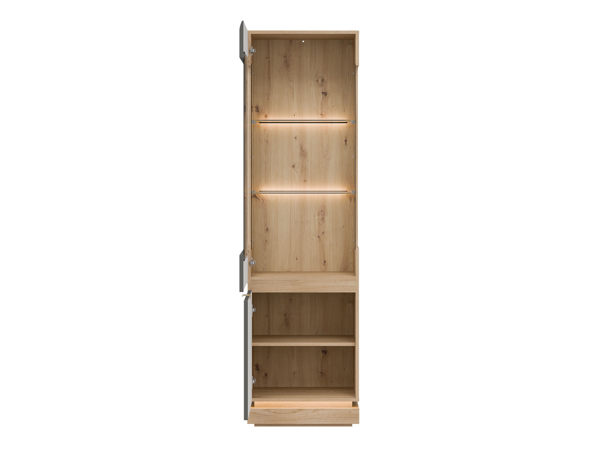 Boekenkast Teselbu 109 (Grijs + Eiken)