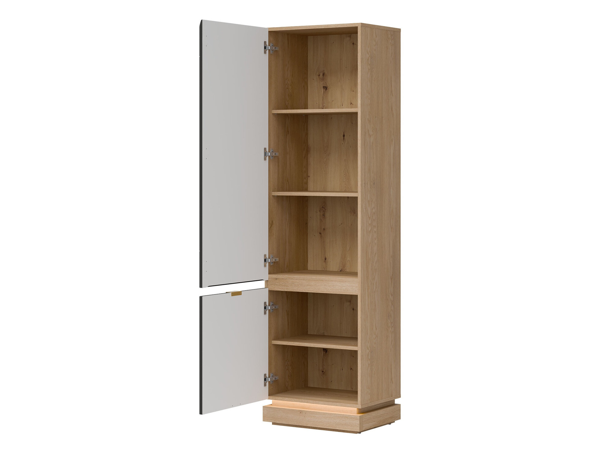 Boekenkast Teselbu 112 (Antraciet + Eiken)