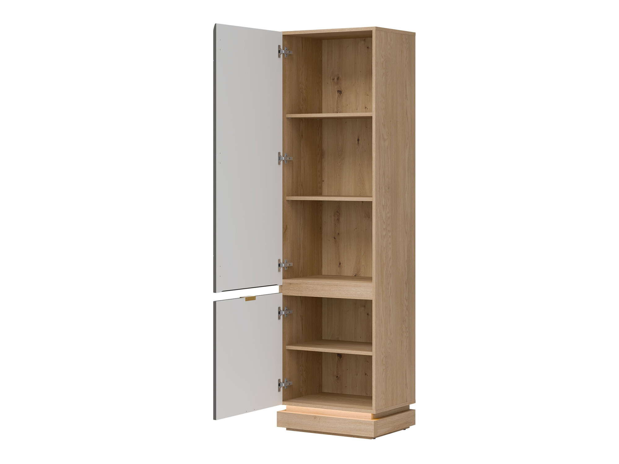 Boekenkast Teselbu 112 (Grijs + Eiken)