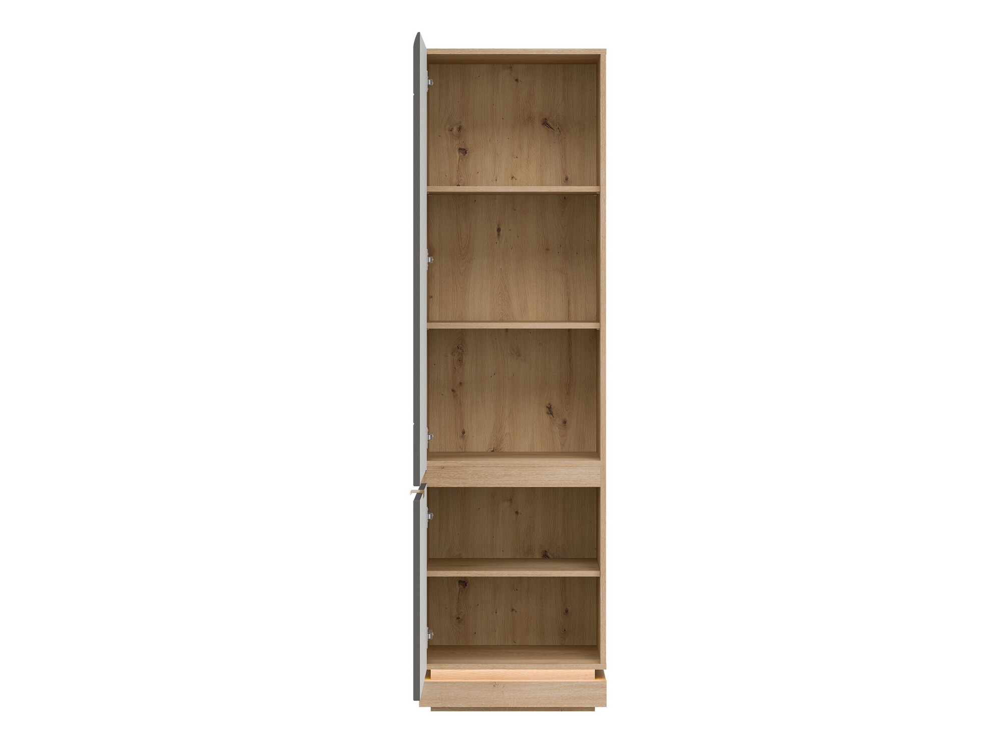 Boekenkast Teselbu 112 (Grijs + Eiken)