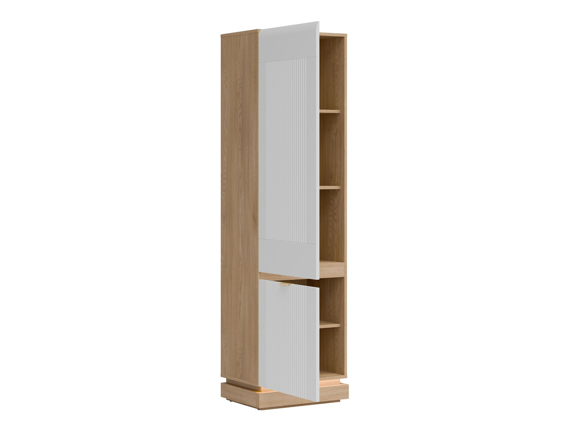 Boekenkast Teselbu 112 (Wit + Eiken)