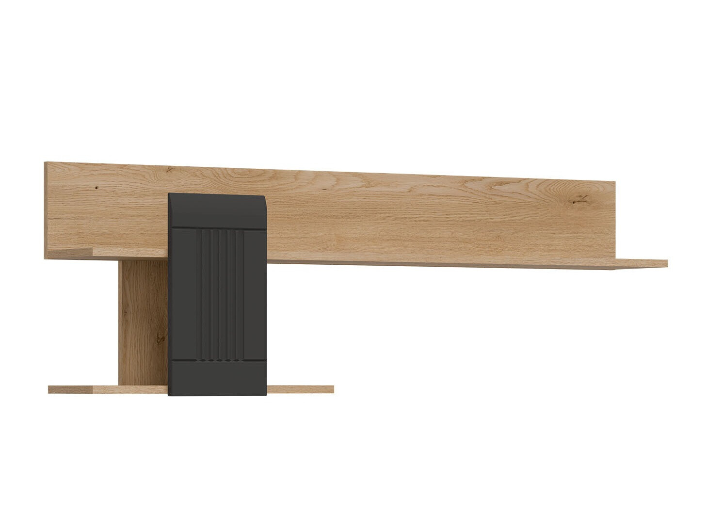 Wandplank Teselbu 115 (Antraciet + Eiken)