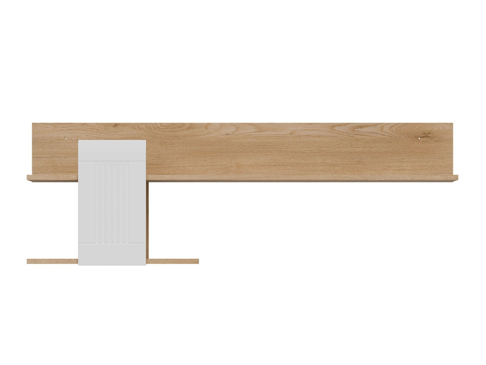 Wandplank Teselbu 115 (Wit + Eiken)