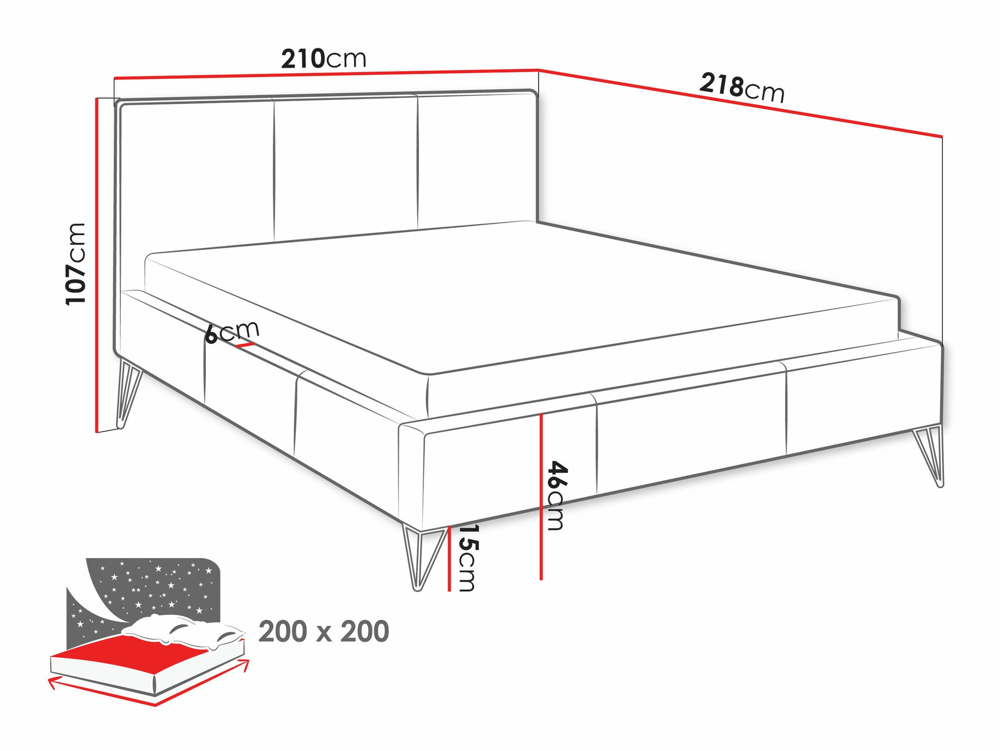 Bed Clovis 118 (Ruben 2111)