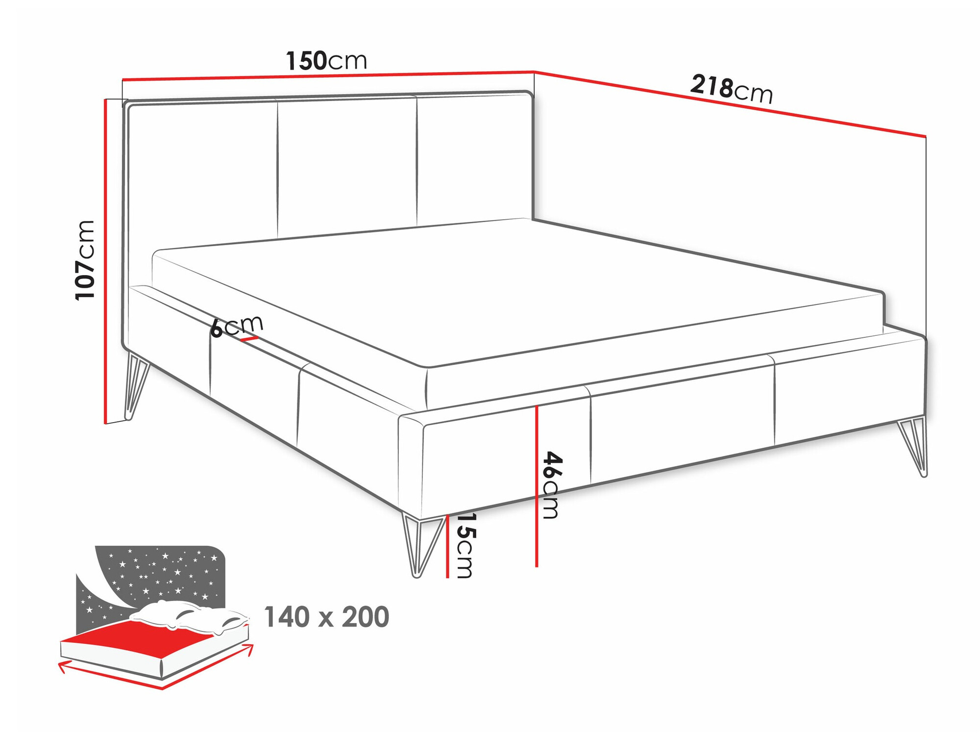 Bed Clovis 118 (Ruben 2115)
