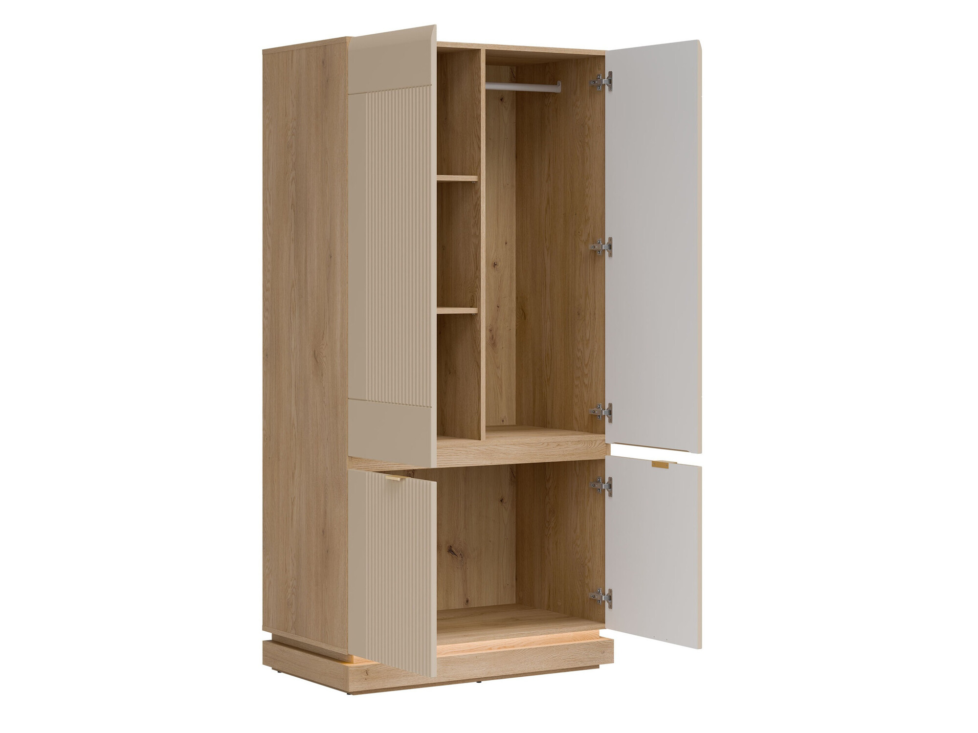 Slaapkamer set Teselbu 117 (Kasjmier + Eiken)