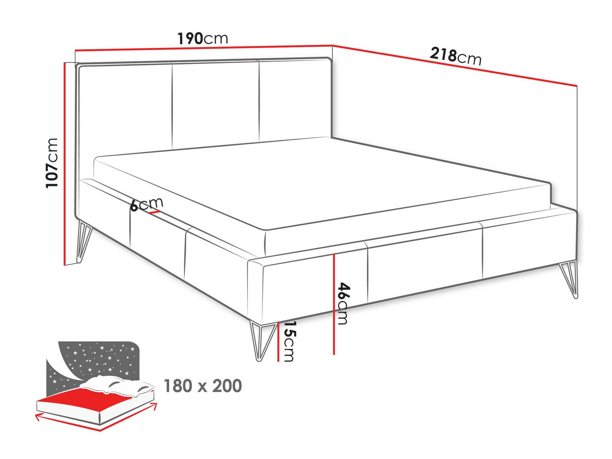 Bed Clovis 118 (Ruben 2115)