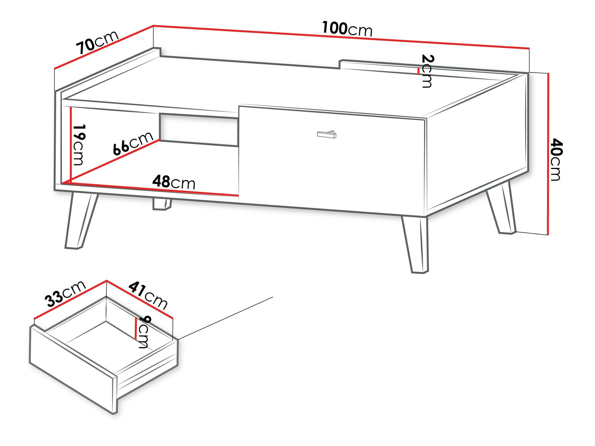 Salontafel Comfivo Hedera