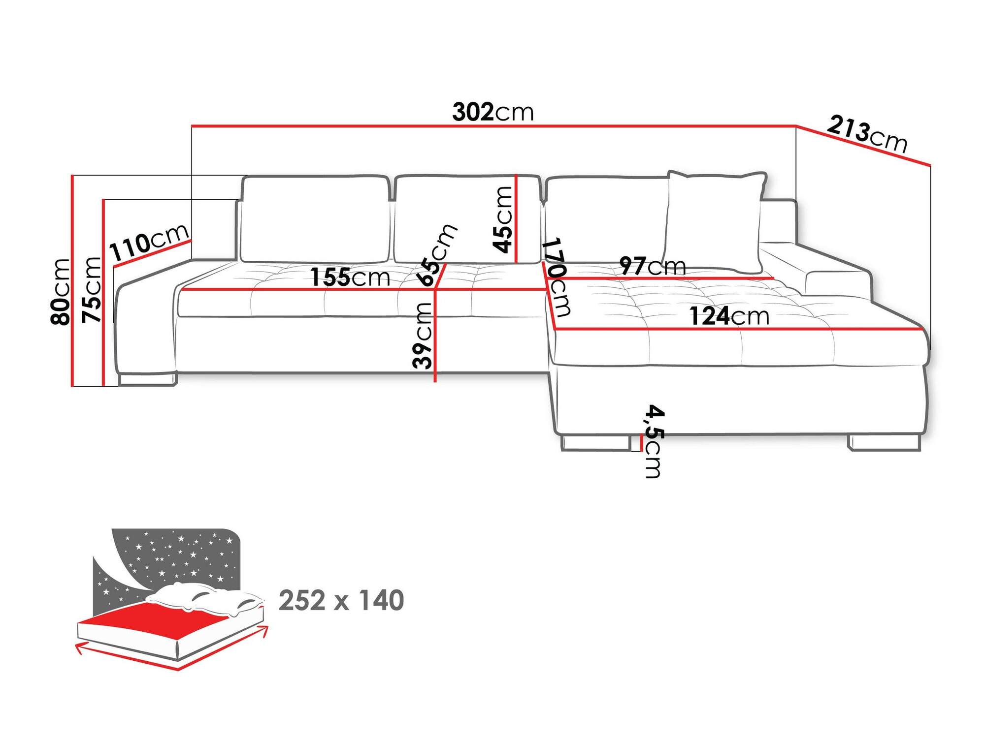Hoekbank Comfivo 147 (Clara 215.02)