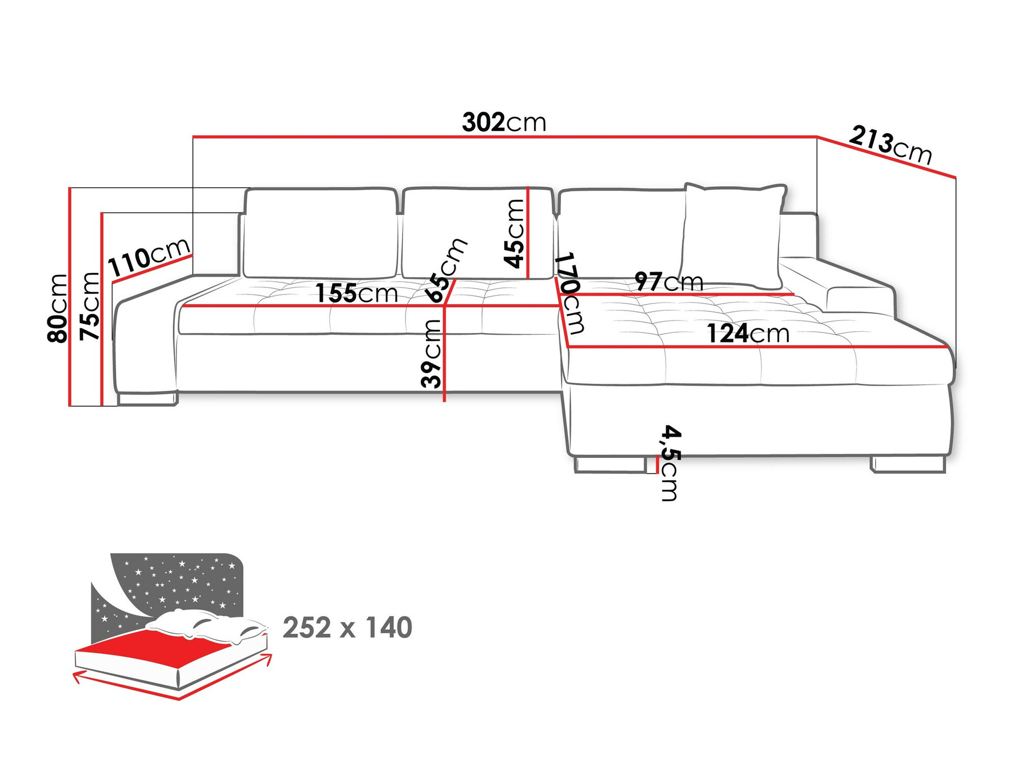 Hoekbank Comfivo 147 (Wave 05)