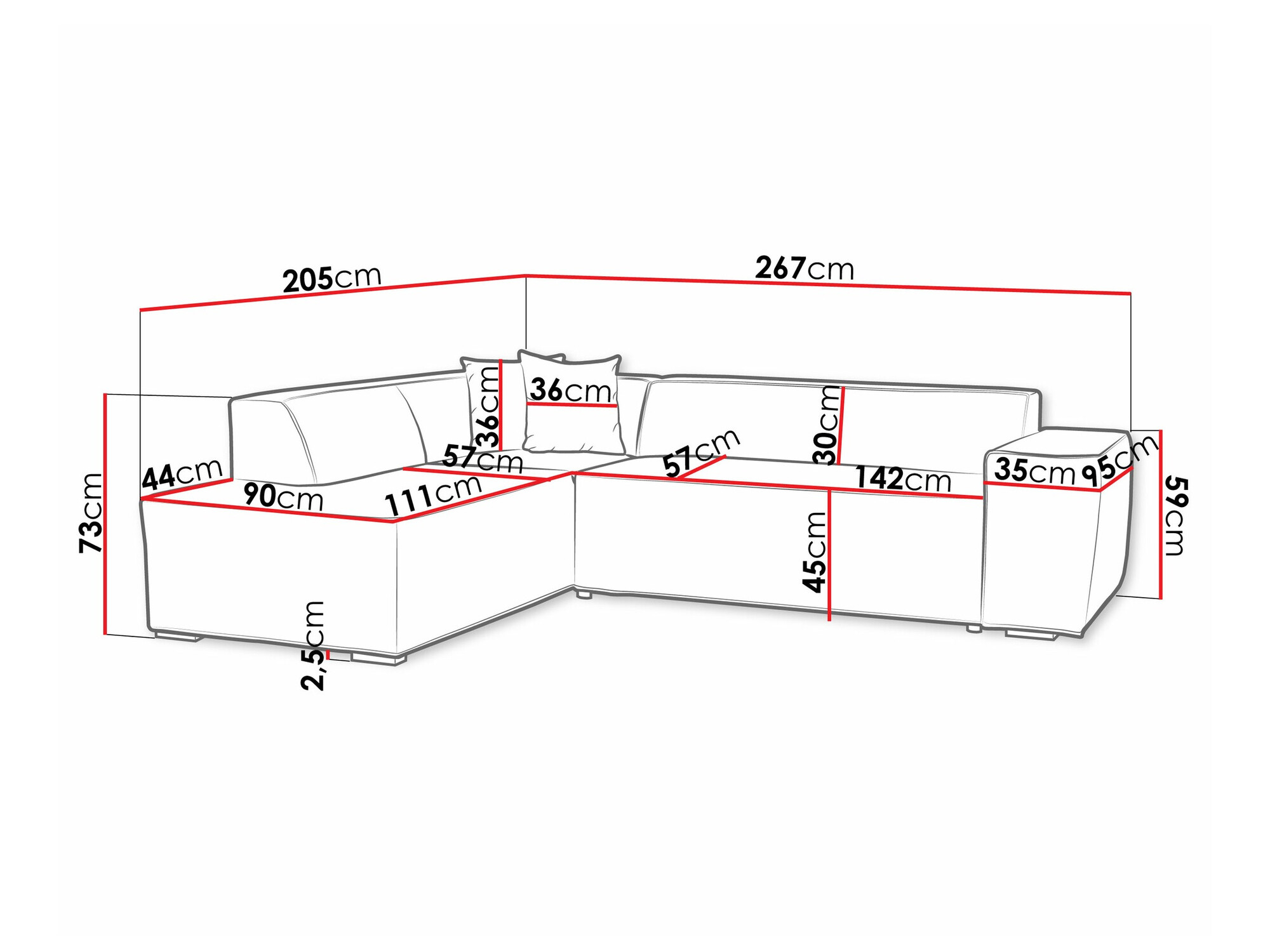 Hoekbank Comfivo 289 (Kronos 19)