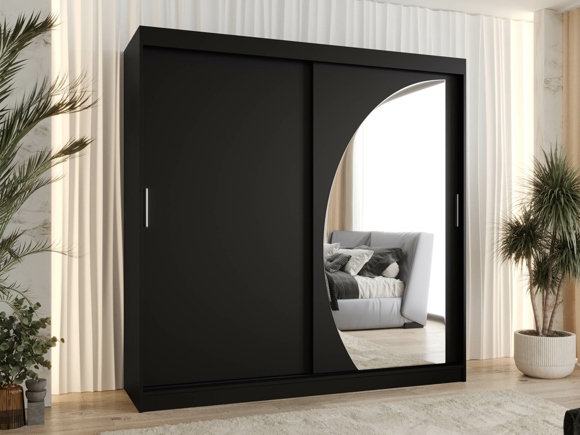Kledingkast Hartford 507 (Zwart)