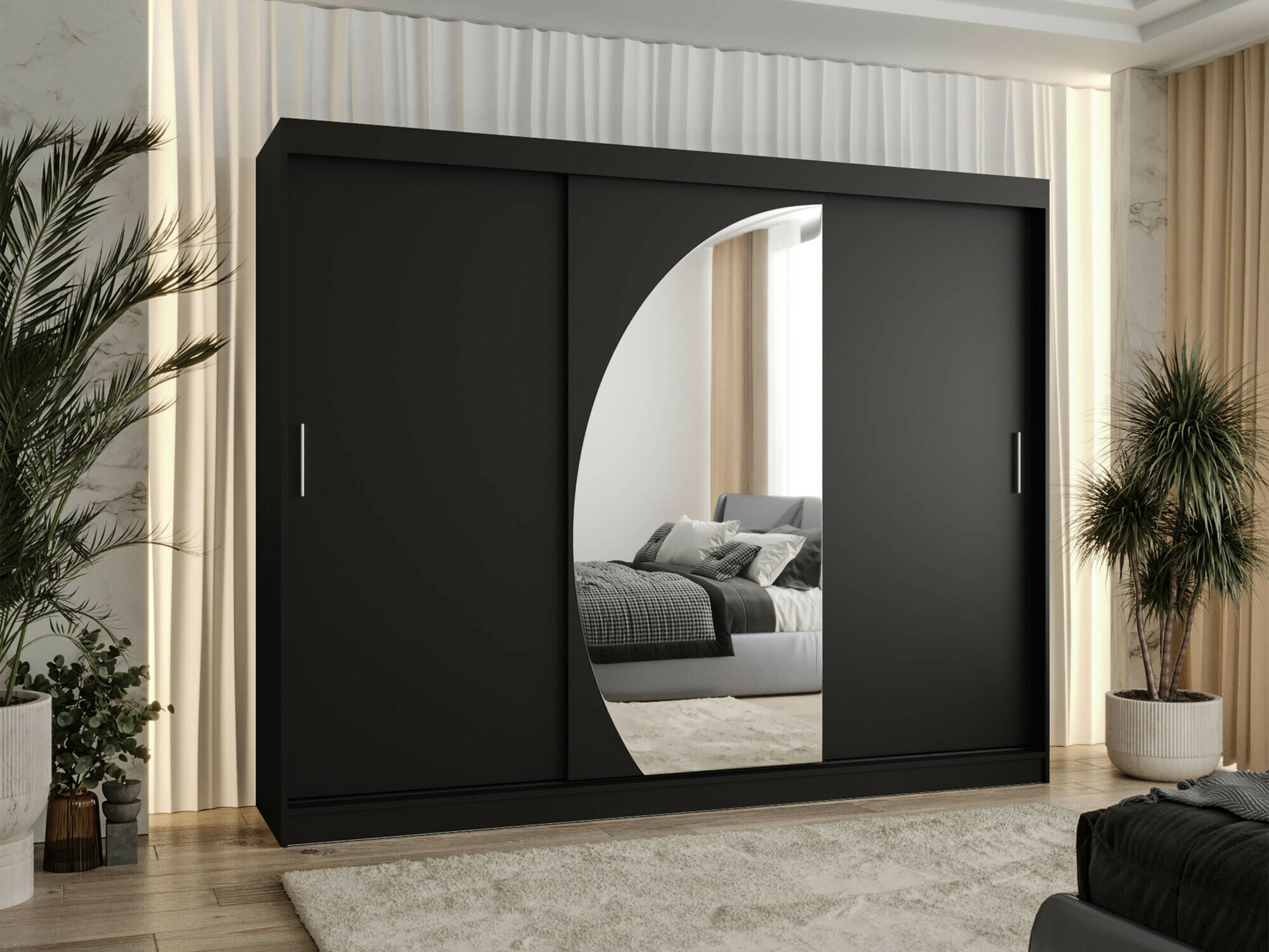 Kledingkast Hartford 508 (Zwart)