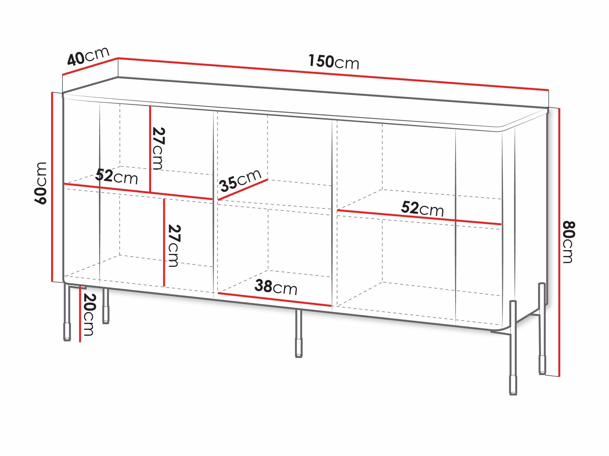 Dressoir Nobilitas (Kasjmier)