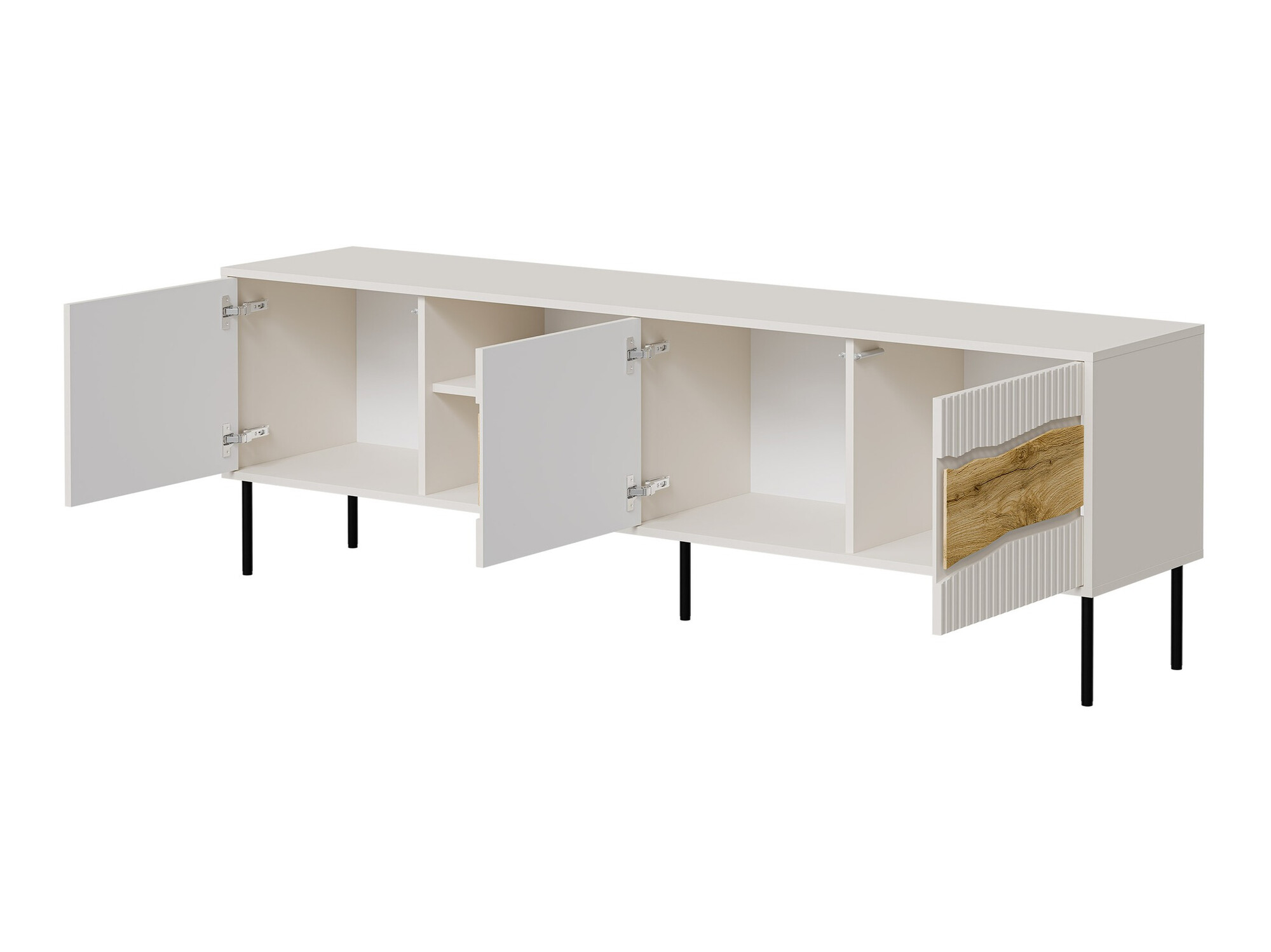 TV-meubel Monevare 102 (Wotan eik + Kasjmier)