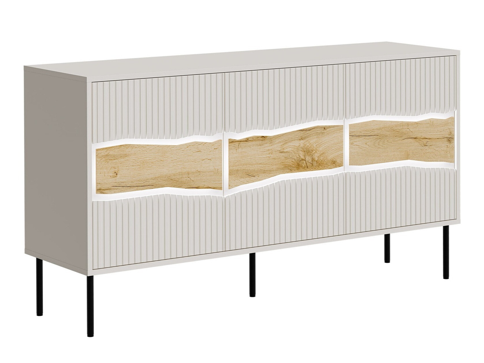 Dressoir Monevare 100 (Wotan eik + Kasjmier)