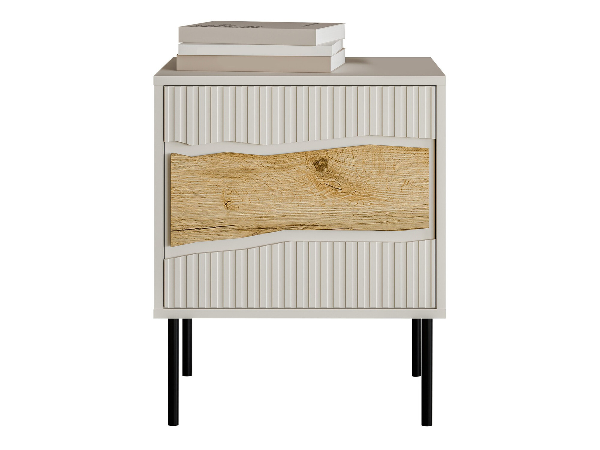 Een set nachtkastjes Monevare 104 (Wotan eik + Kasjmier)