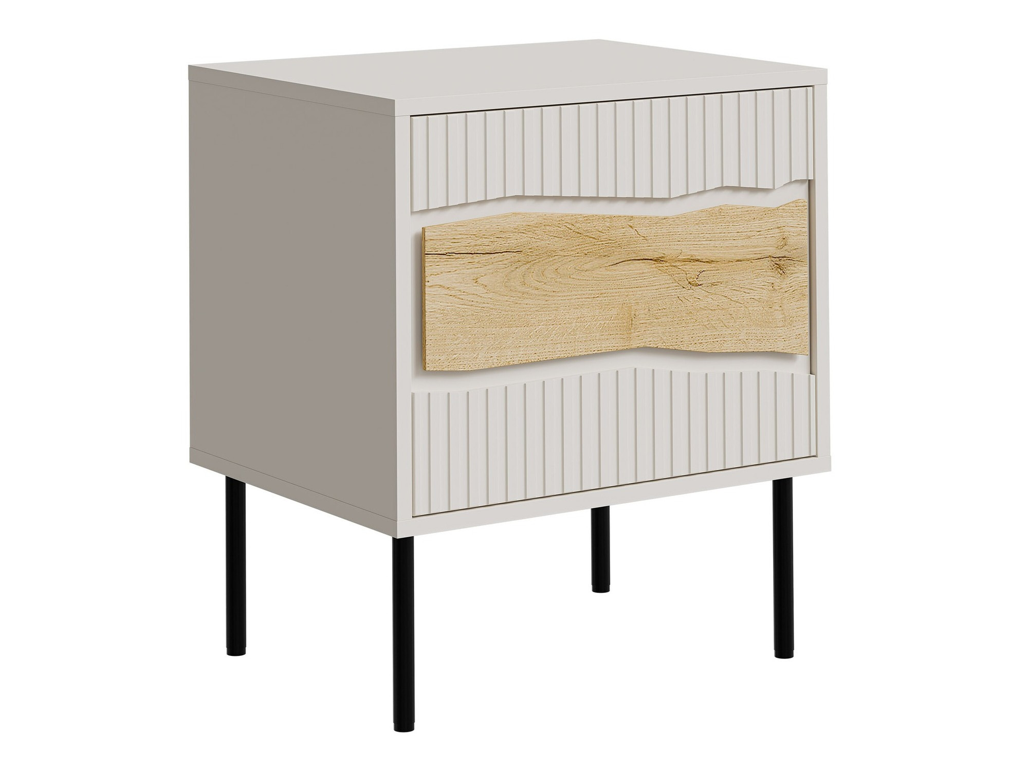 Een set nachtkastjes Monevare 104 (Wotan eik + Kasjmier)