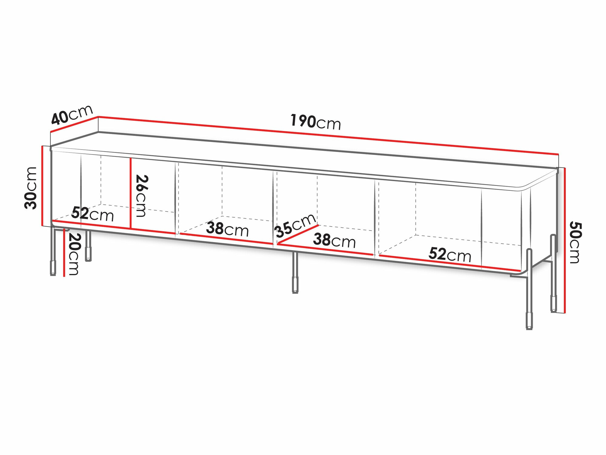 TV-meubel Mavnue 102 (Kasjmier)