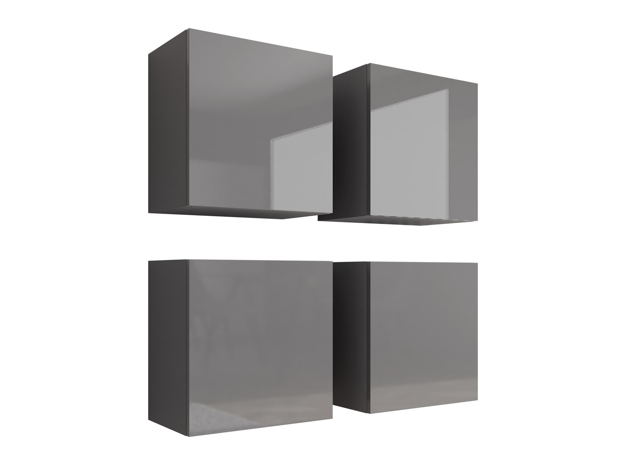 Kasten set Venenou 143 (Grijs + Grijs met glans)