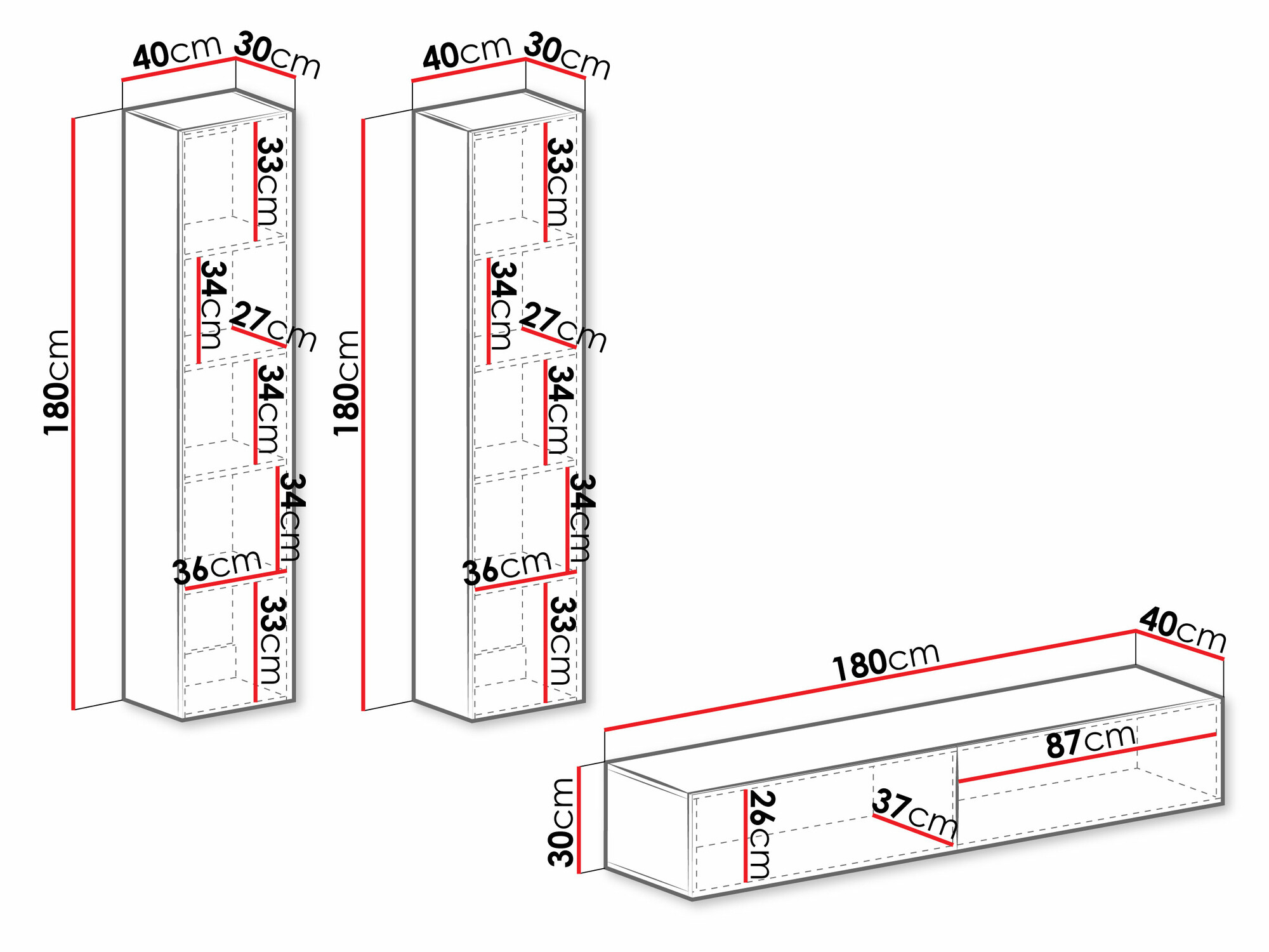Woonkamerset Venenou 103 (Grijs + Grijs met glans)