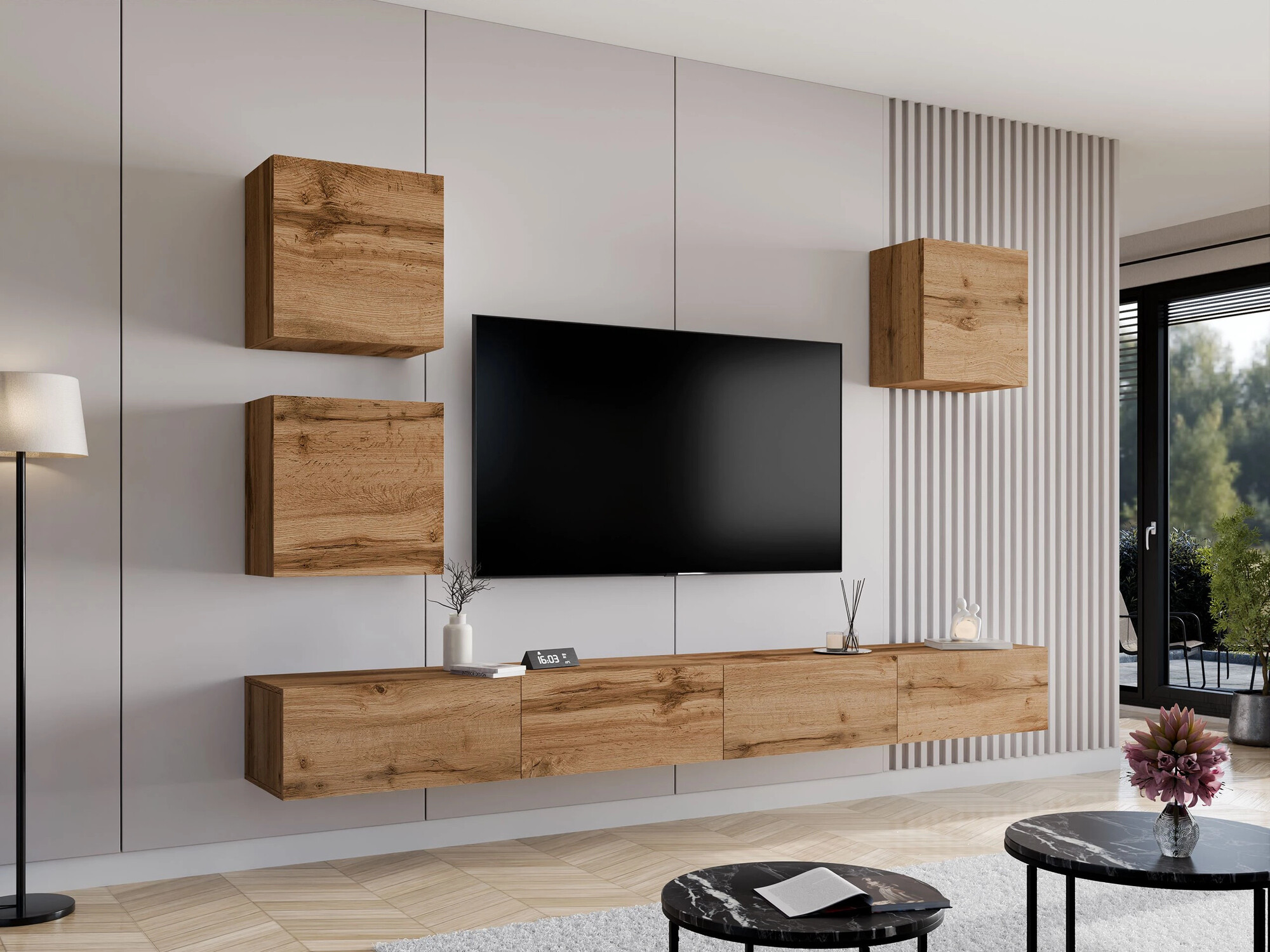 Woonkamerset Venenou 108 (Wotan eik)