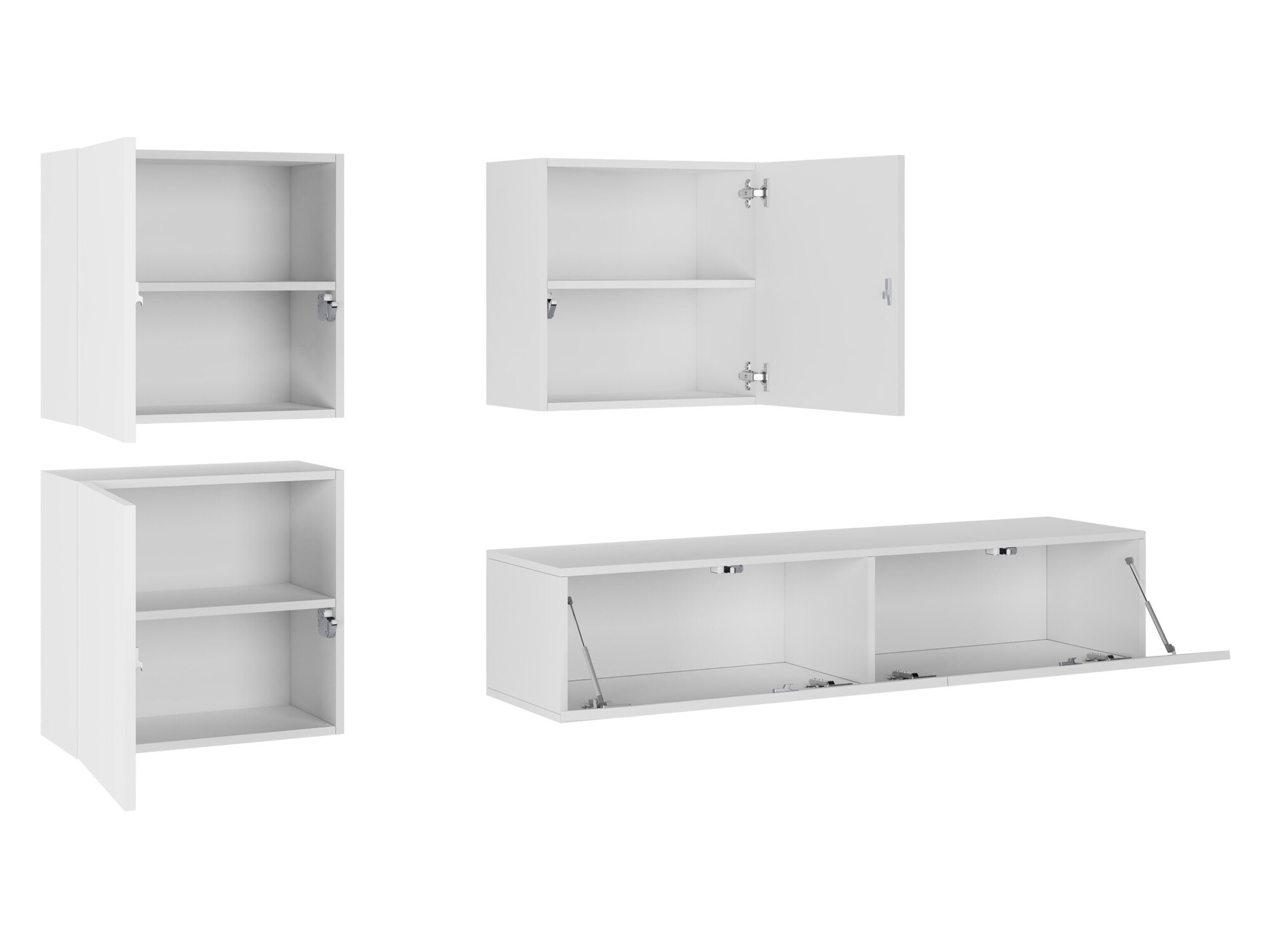 Woonkamerset Venenou 109 (Grijs + Grijs met glans)