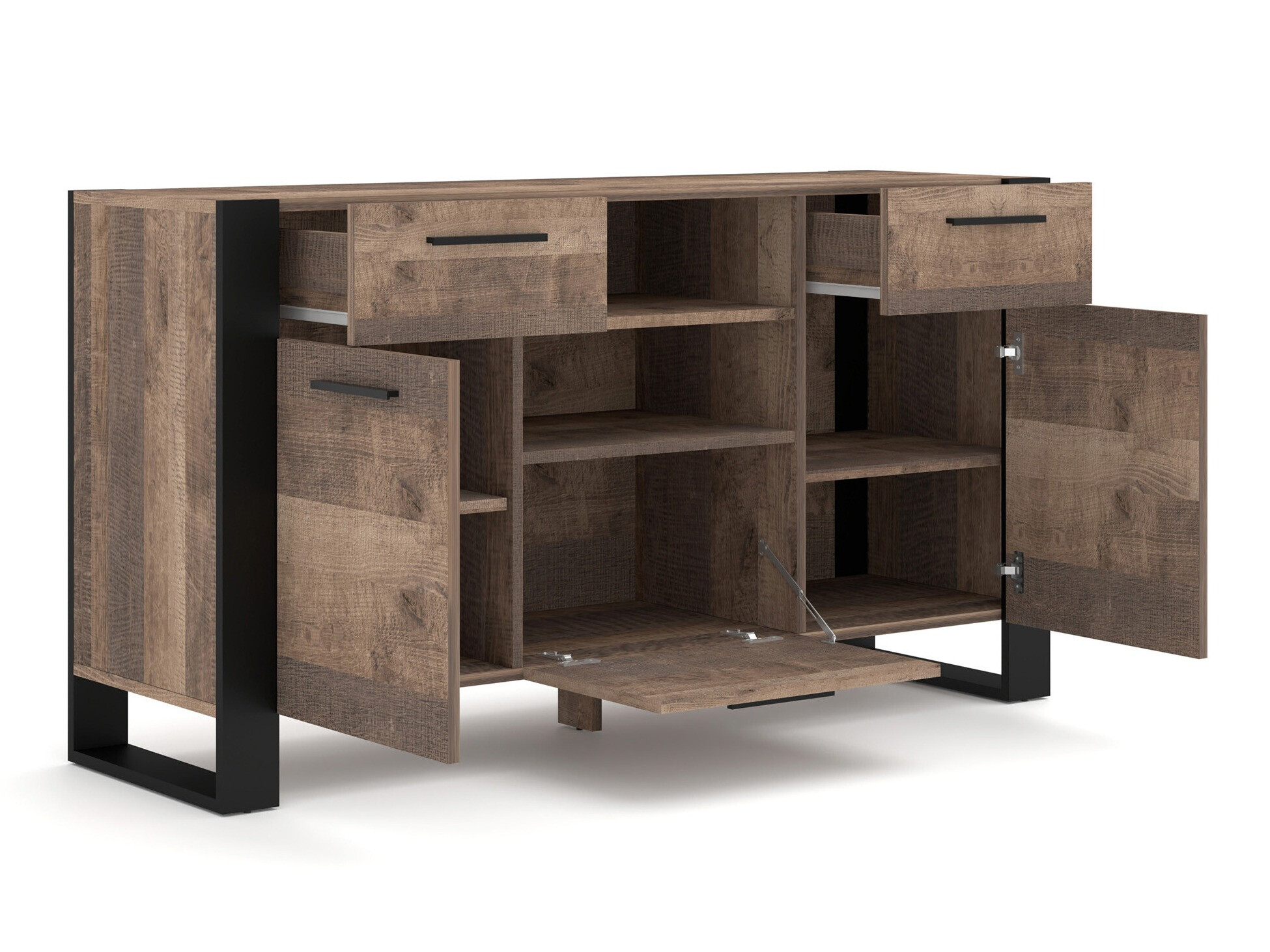 Ladekast Cordoro 115 (Donker hout)