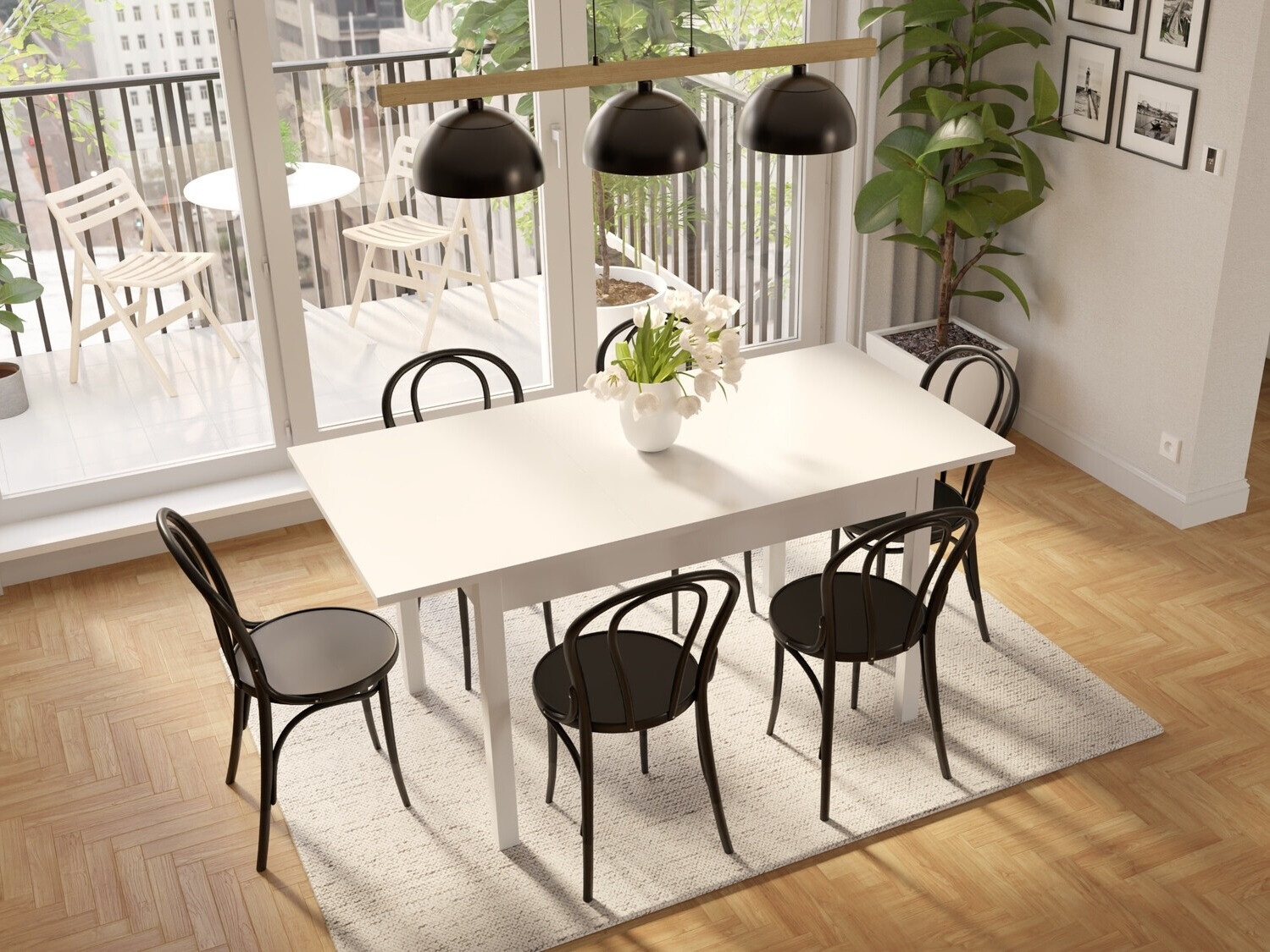 Tafel Bristol 220 (Wit)