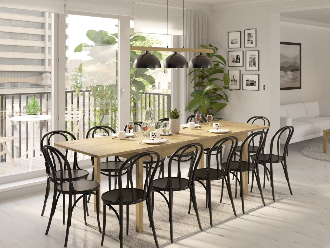 Tafel Bristol 221 (Artisan eiken)