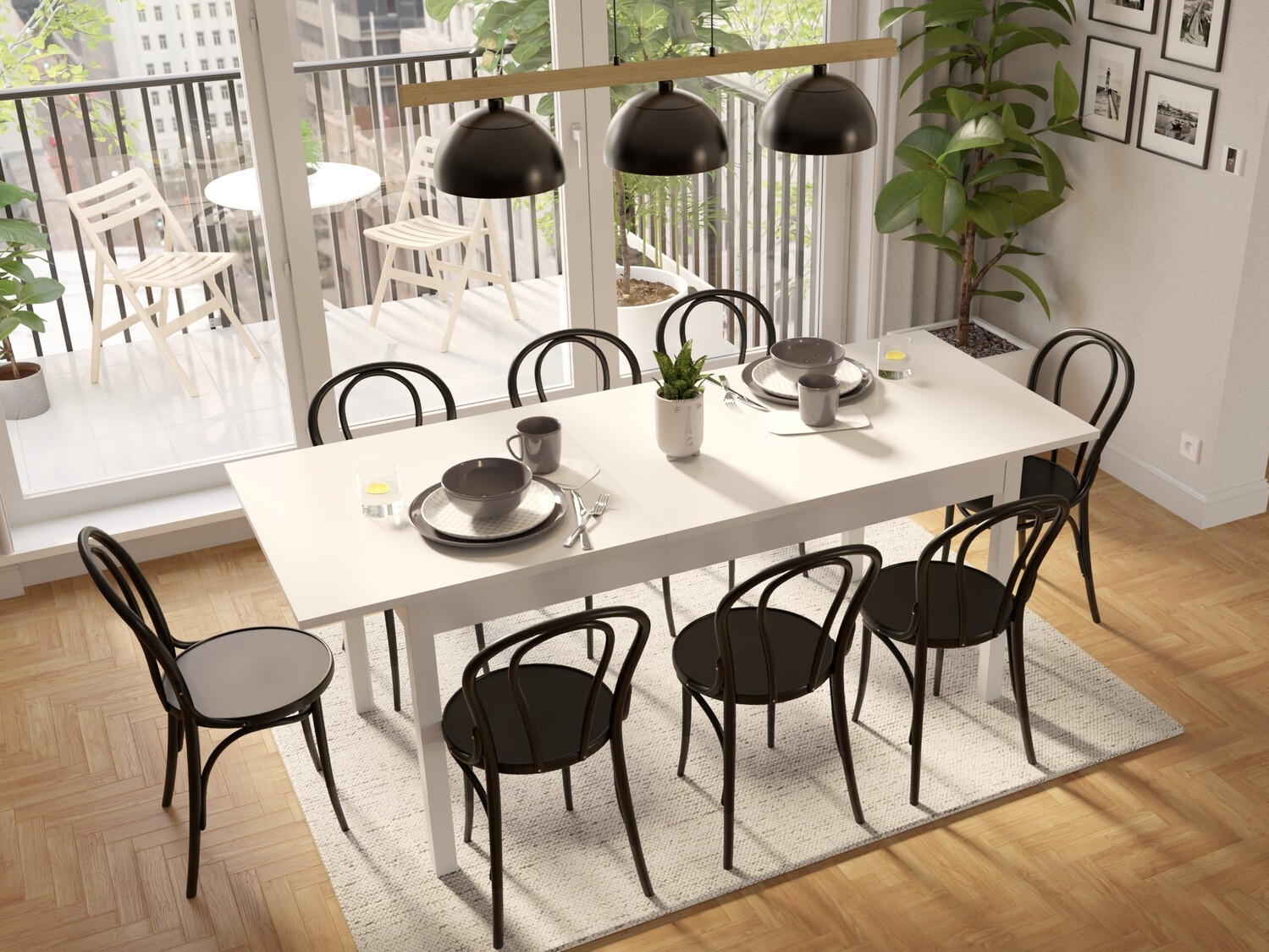 Tafel Bristol 221 (Wit)