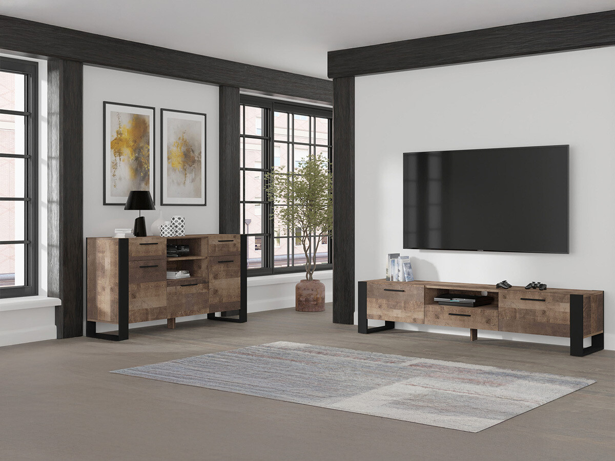 Ladekast Cordoro 115 (Donker hout)