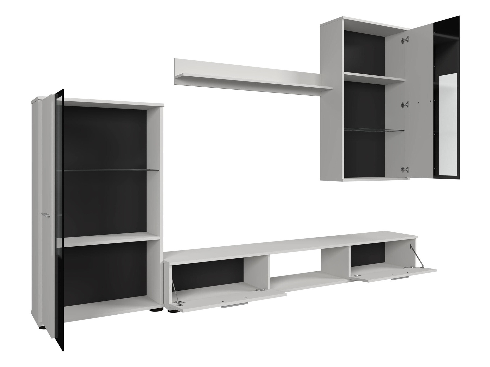 Woonkamerset Genio (Notenhout)