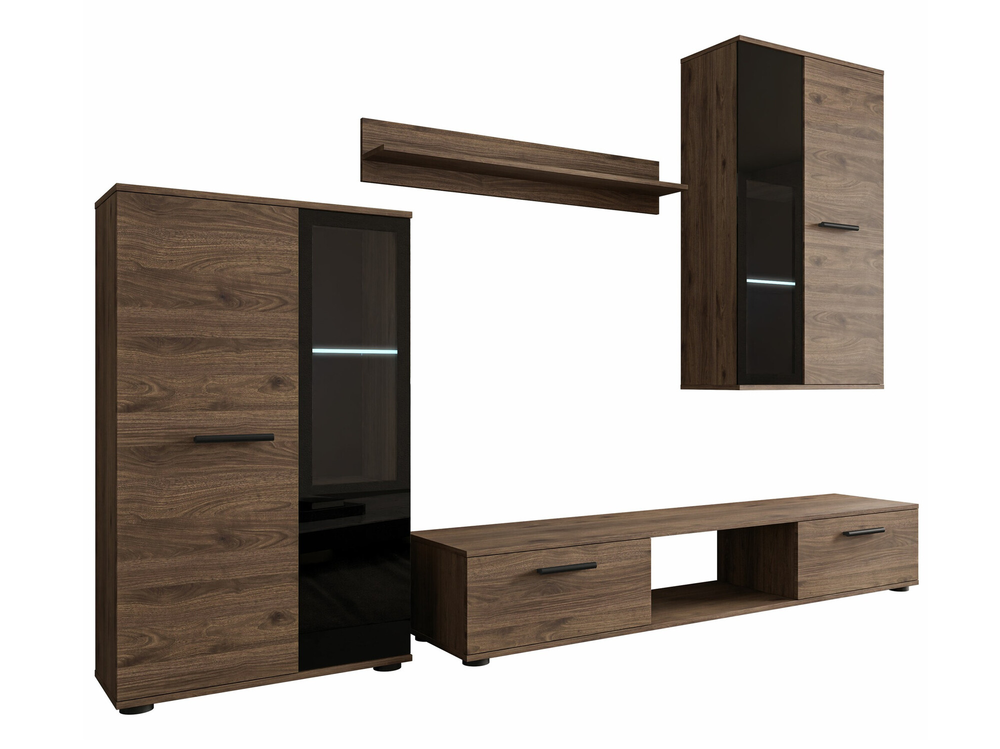 Woonkamerset Tucson 100 (Notenhout)