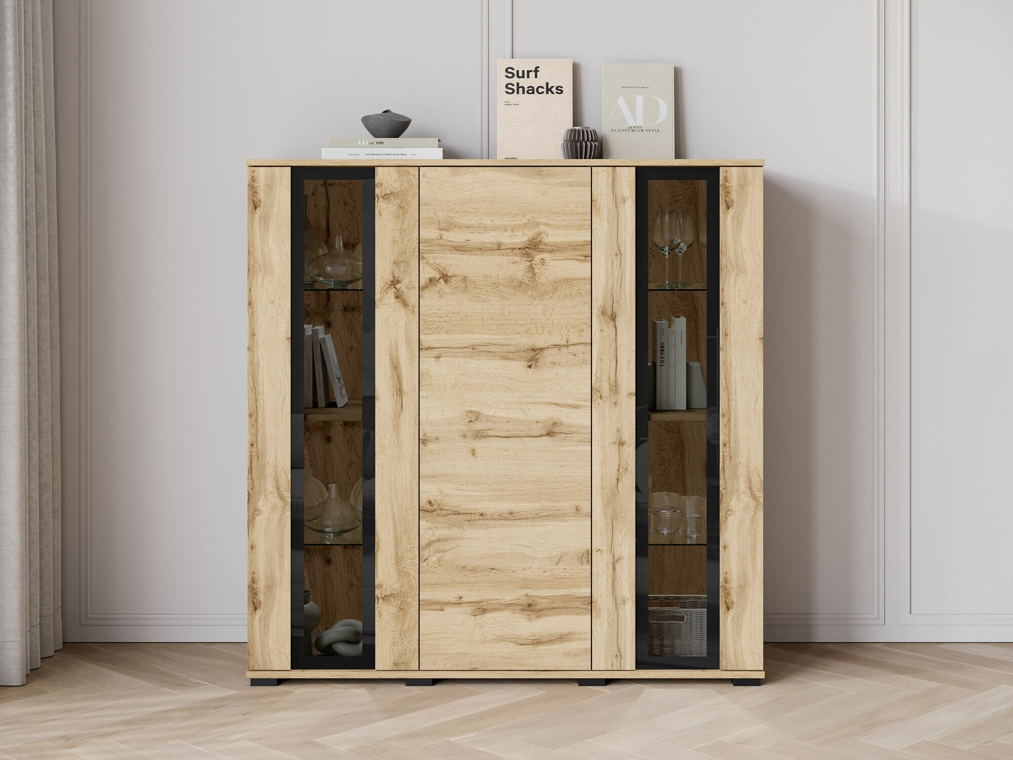 Dressoir Torcame 100 (Wotan eik)