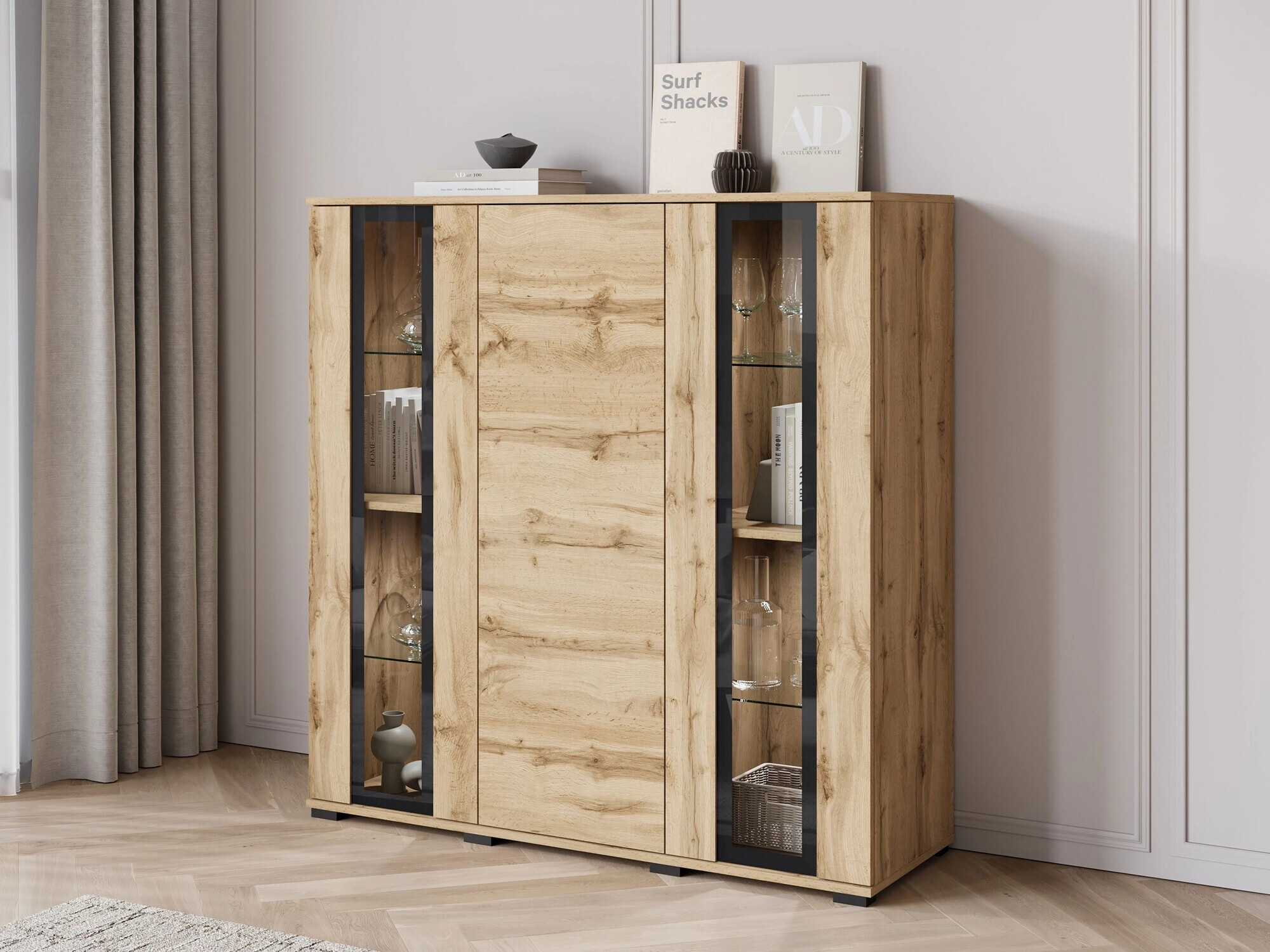 Dressoir Torcame 100 (Wotan eik)