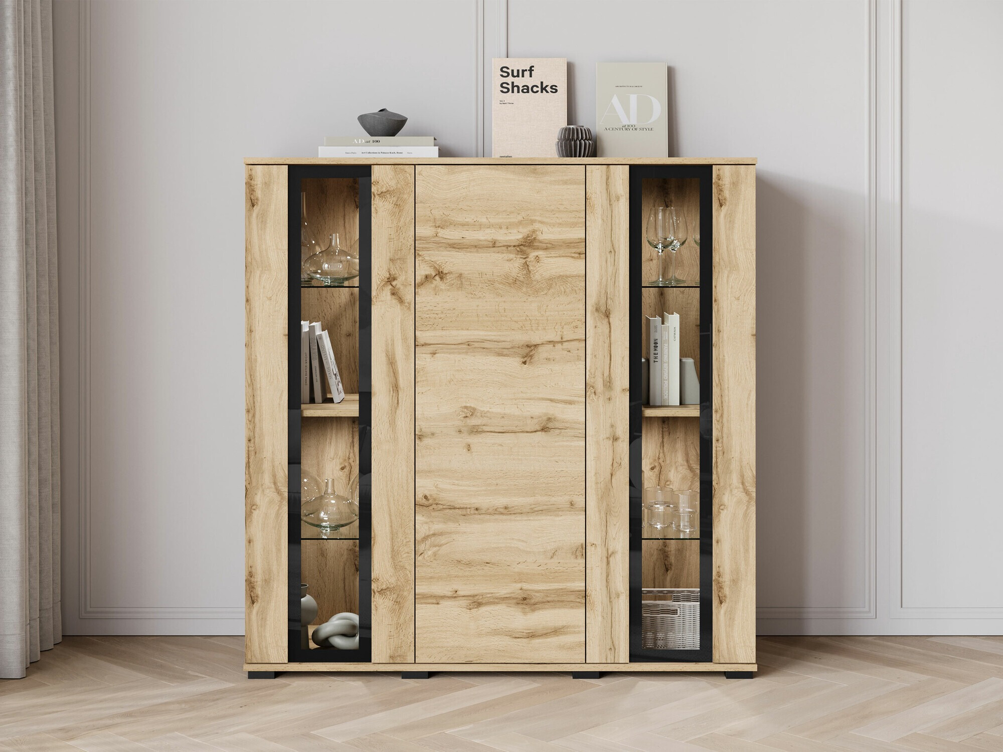 Dressoir Torcame 100 (Wotan eik)