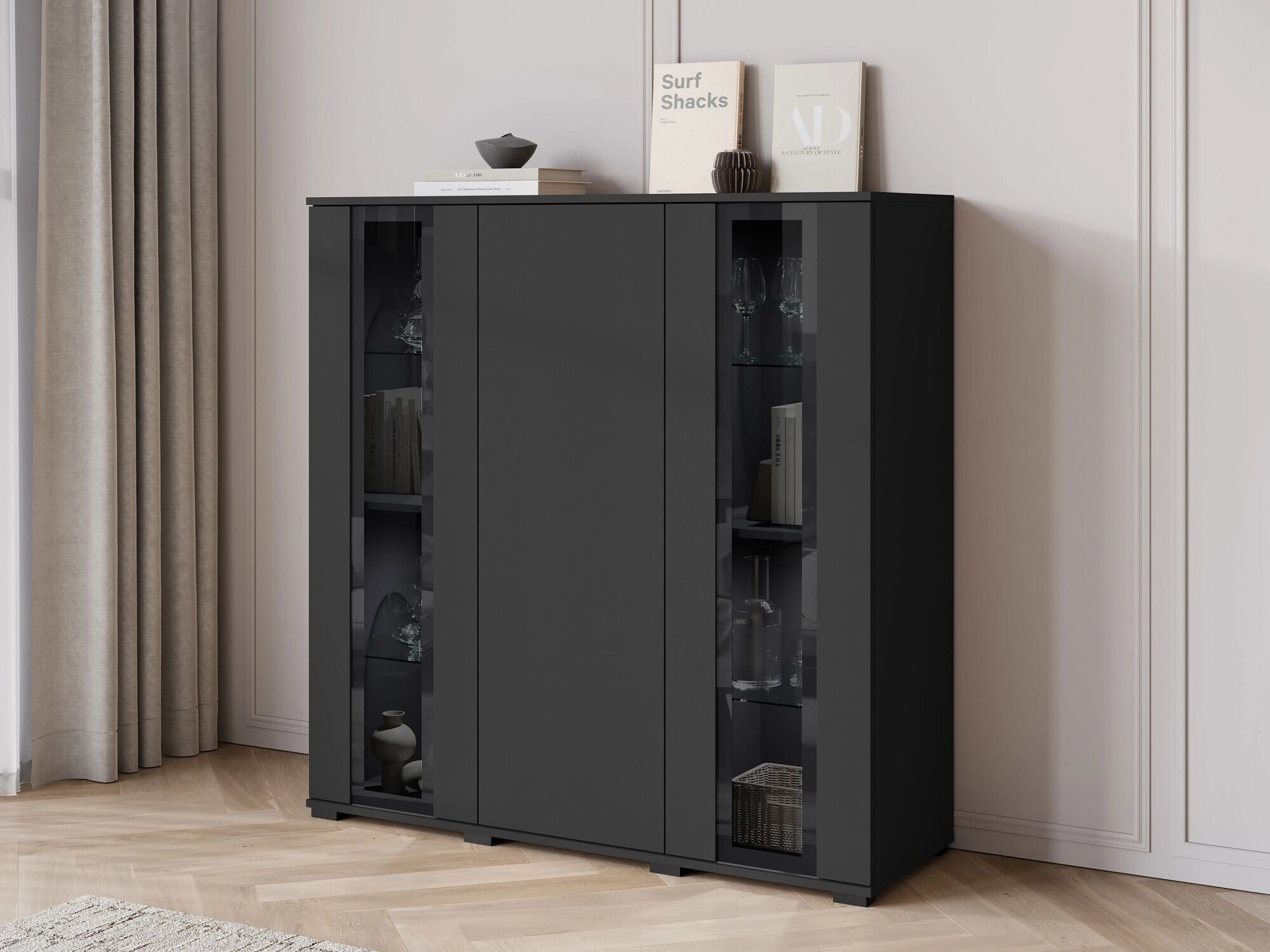 Dressoir Torcame 100 (Zwart)