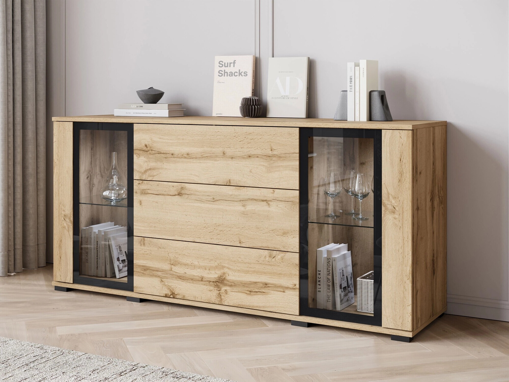 Ladekast Torcame 101 (Wotan eik)