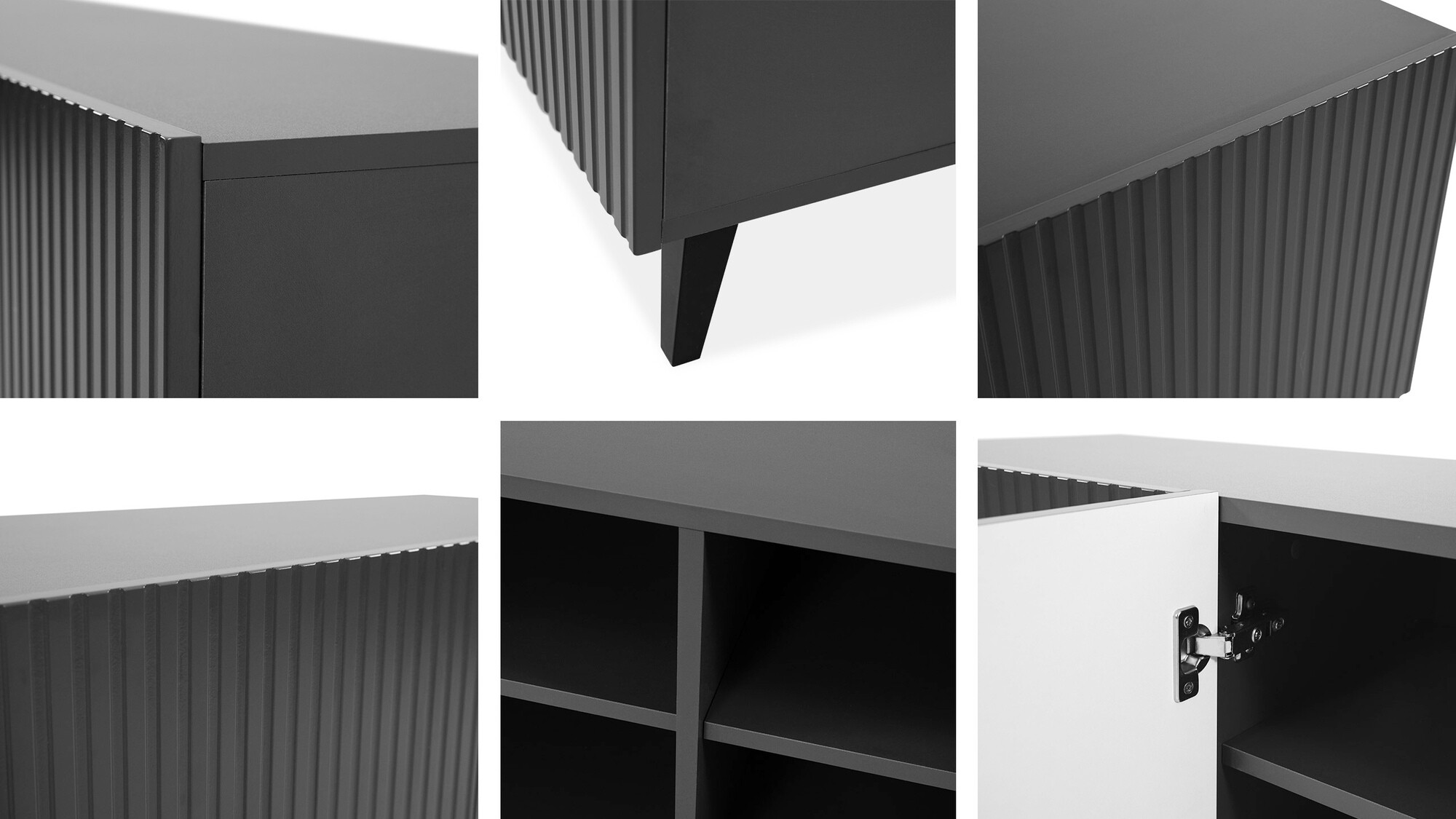 Boekenkast Remeta 105 (Antraciet)