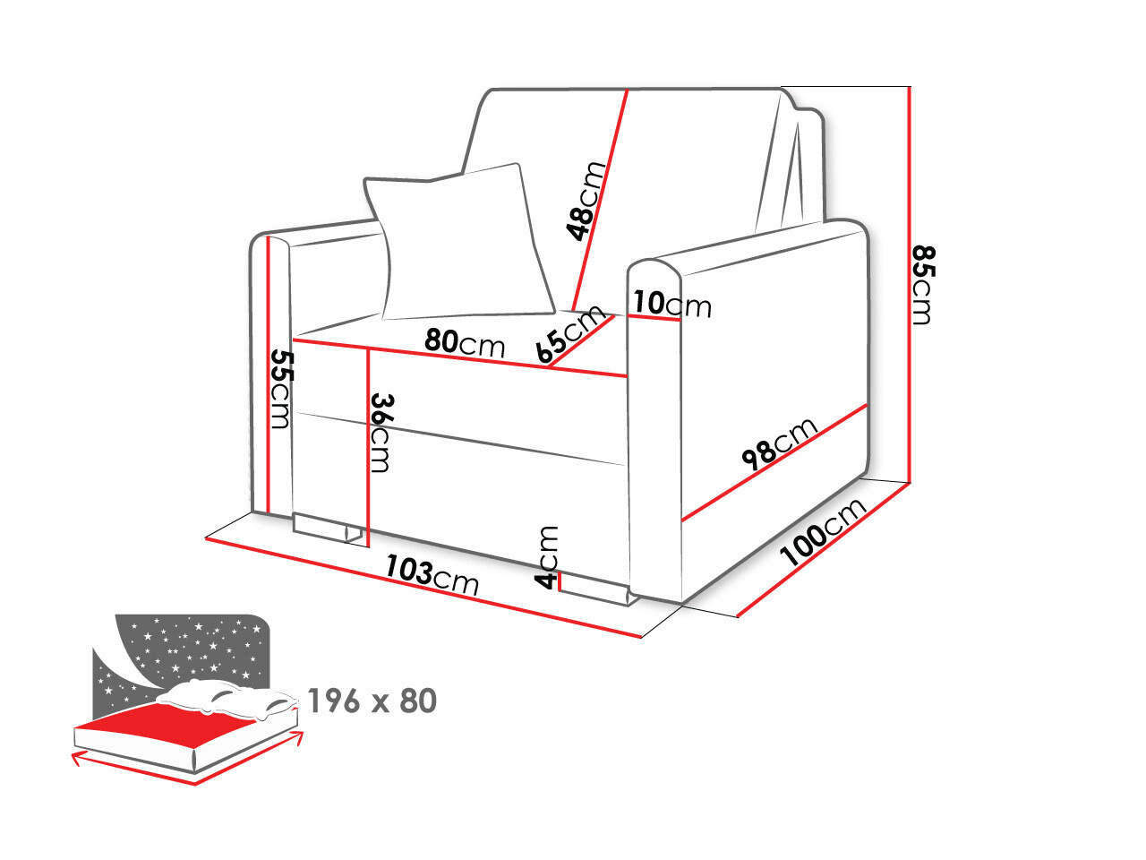 Fauteuil Columbus 207 (Tilia 77)