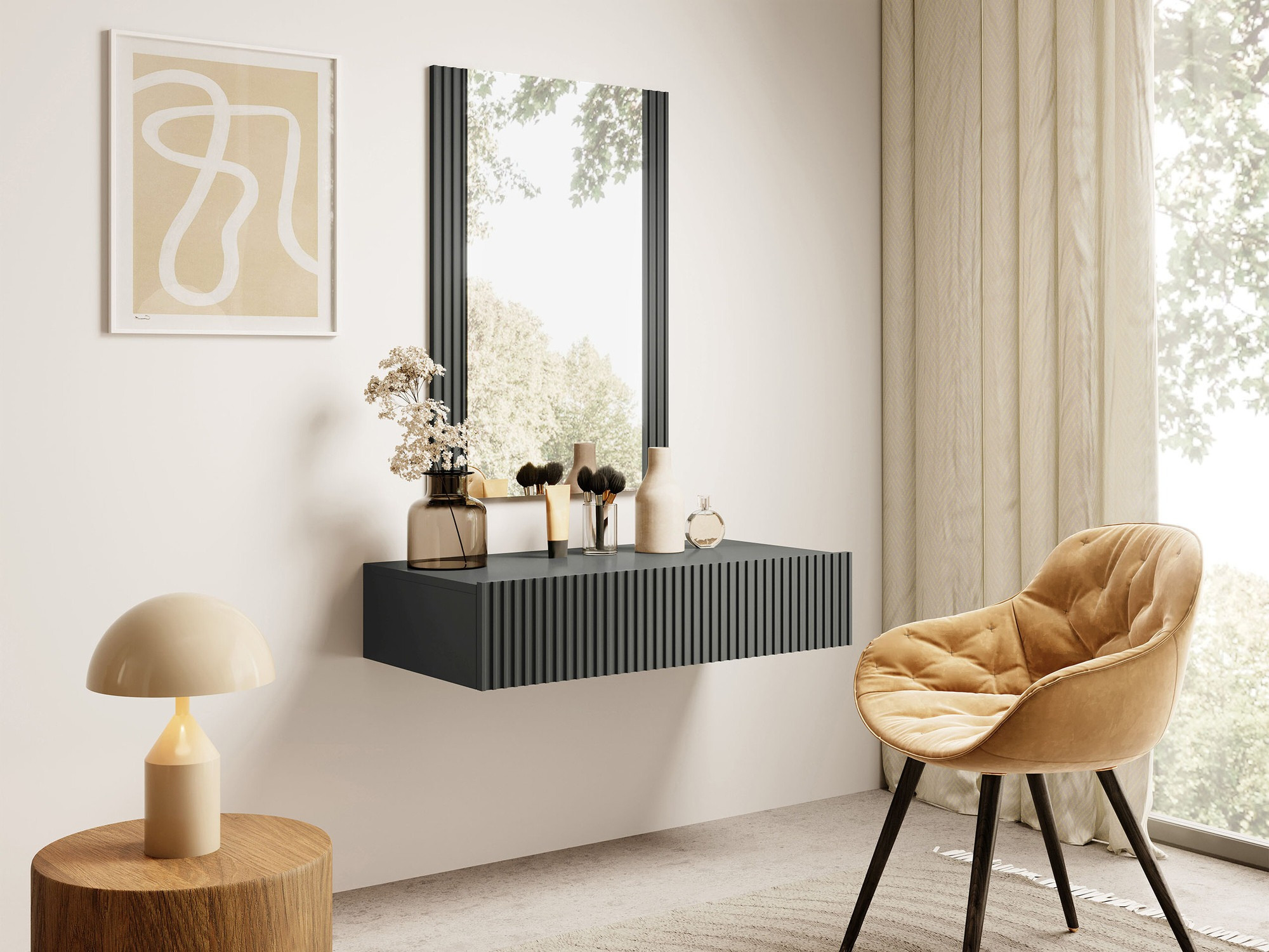 Kaptafel Remeta 108 (Antraciet)