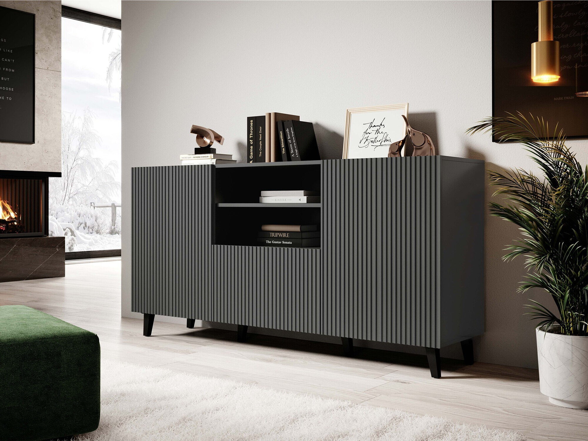 Ladekast Remeta 109 (Antraciet)