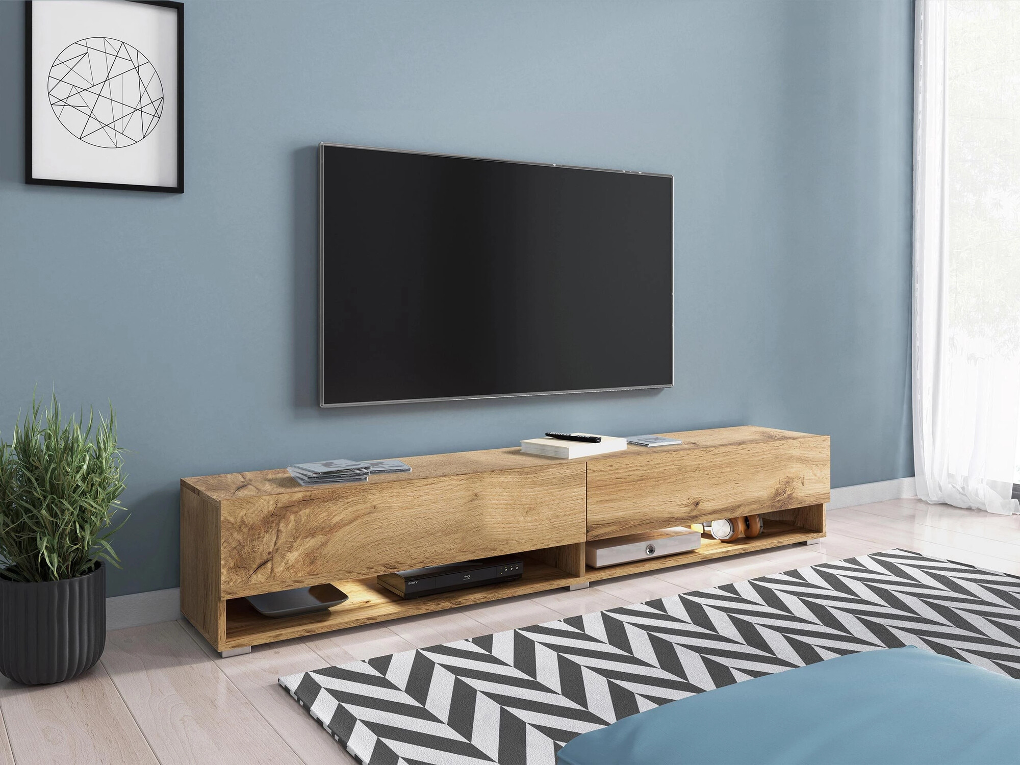 TV-meubel Sarasota 119 (Wotan eik)