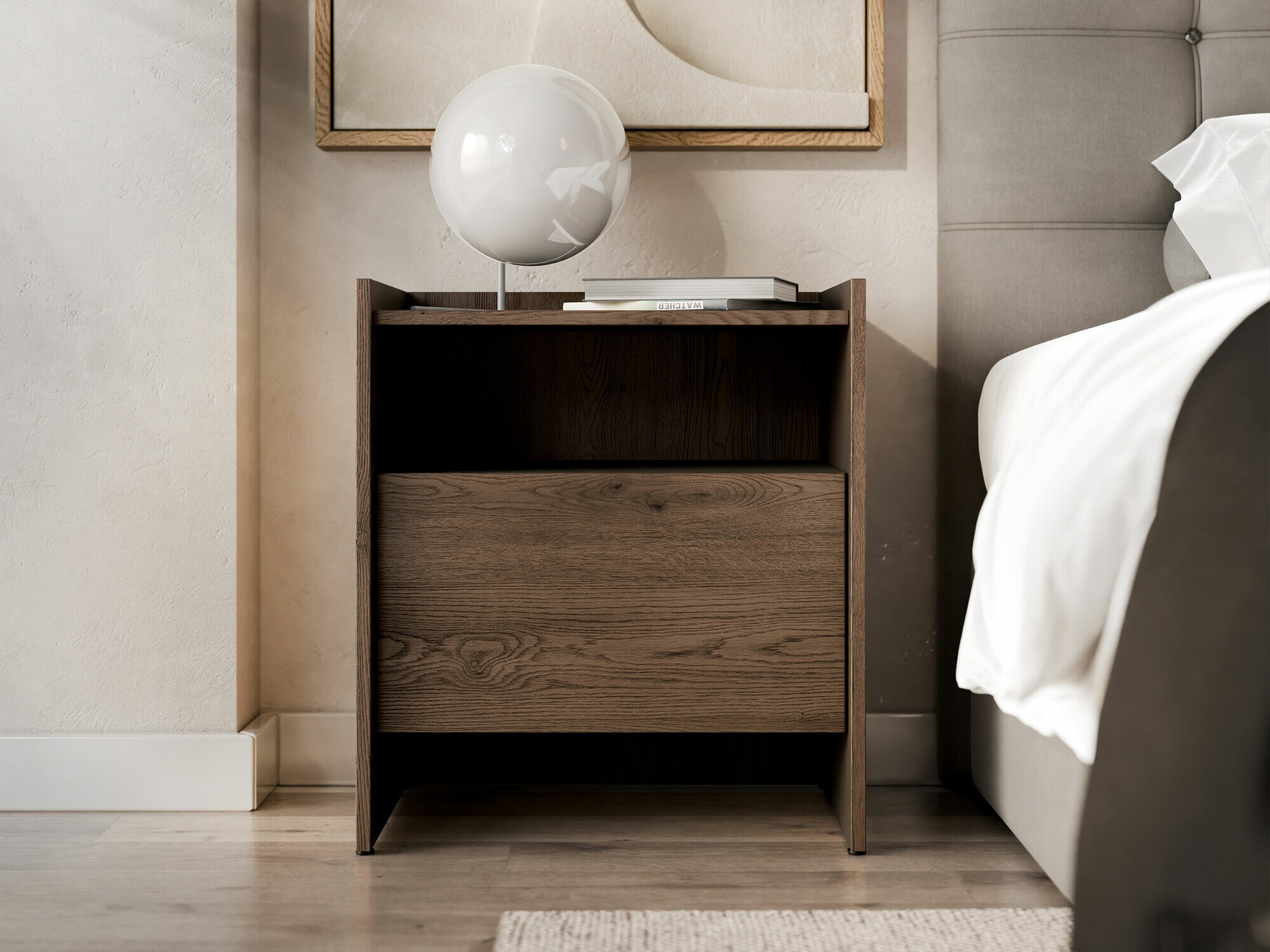 Nachtkastje Filus (Donkere eik)