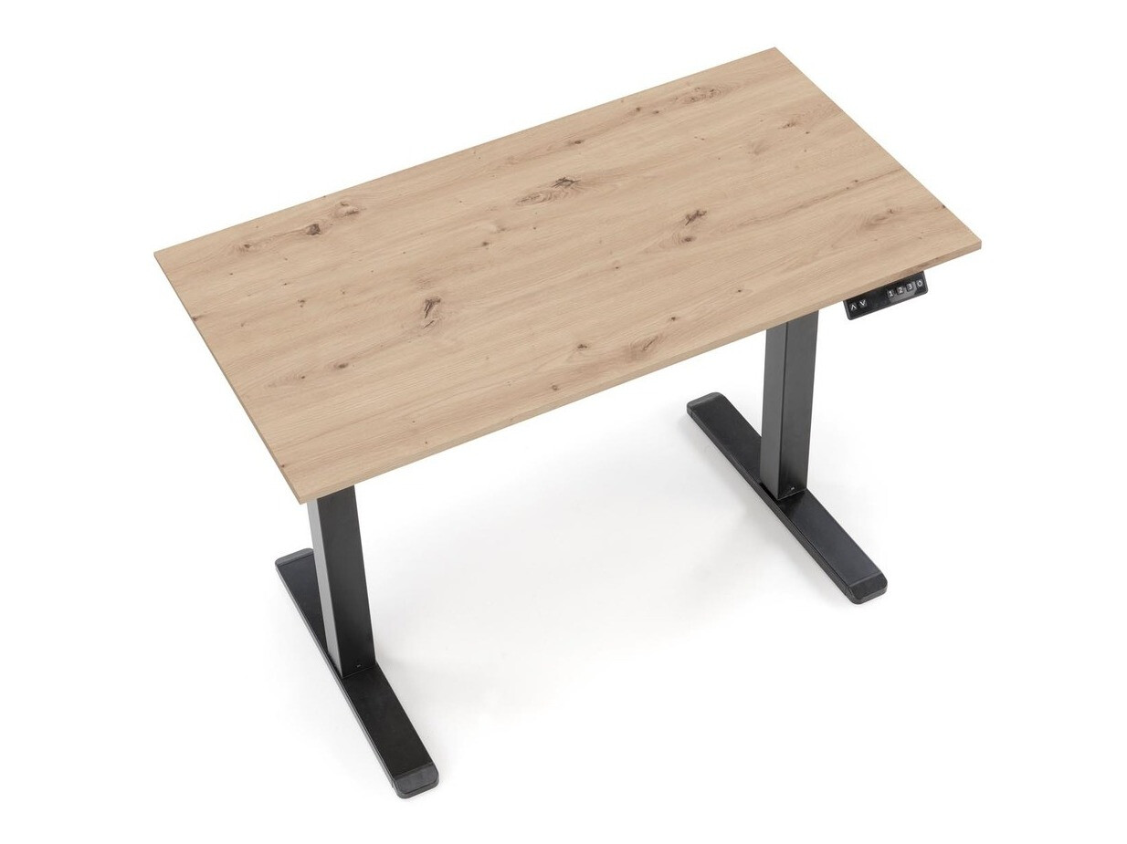 In hoogte verstelbaar bureau Houston 1704 (Artisan eiken + Zwart)