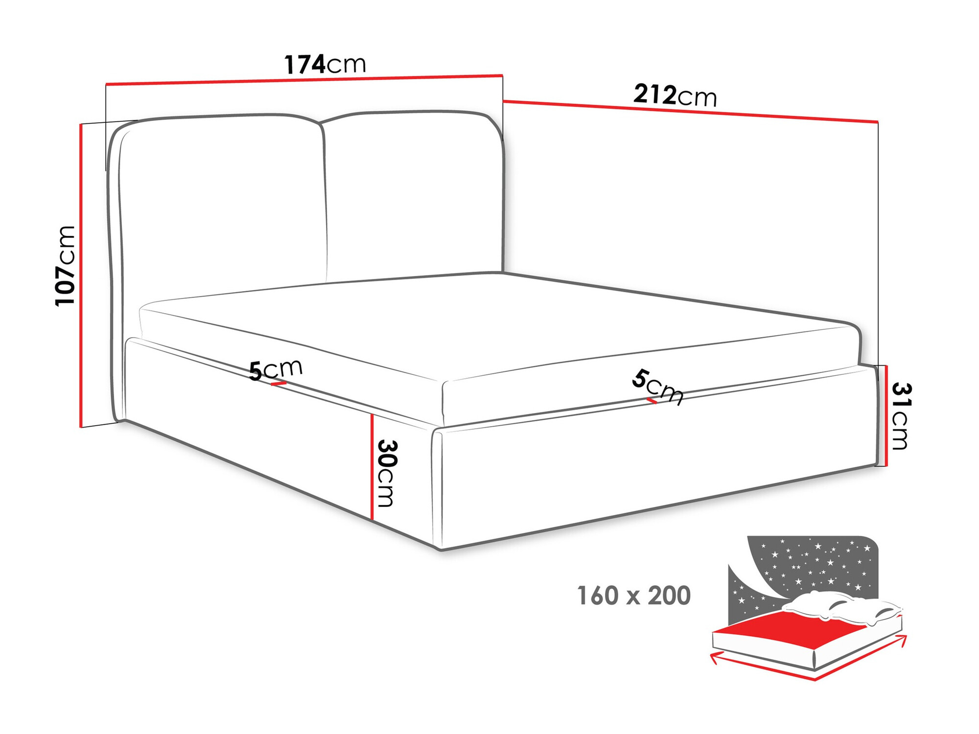 Bed Vox (Coral 15)