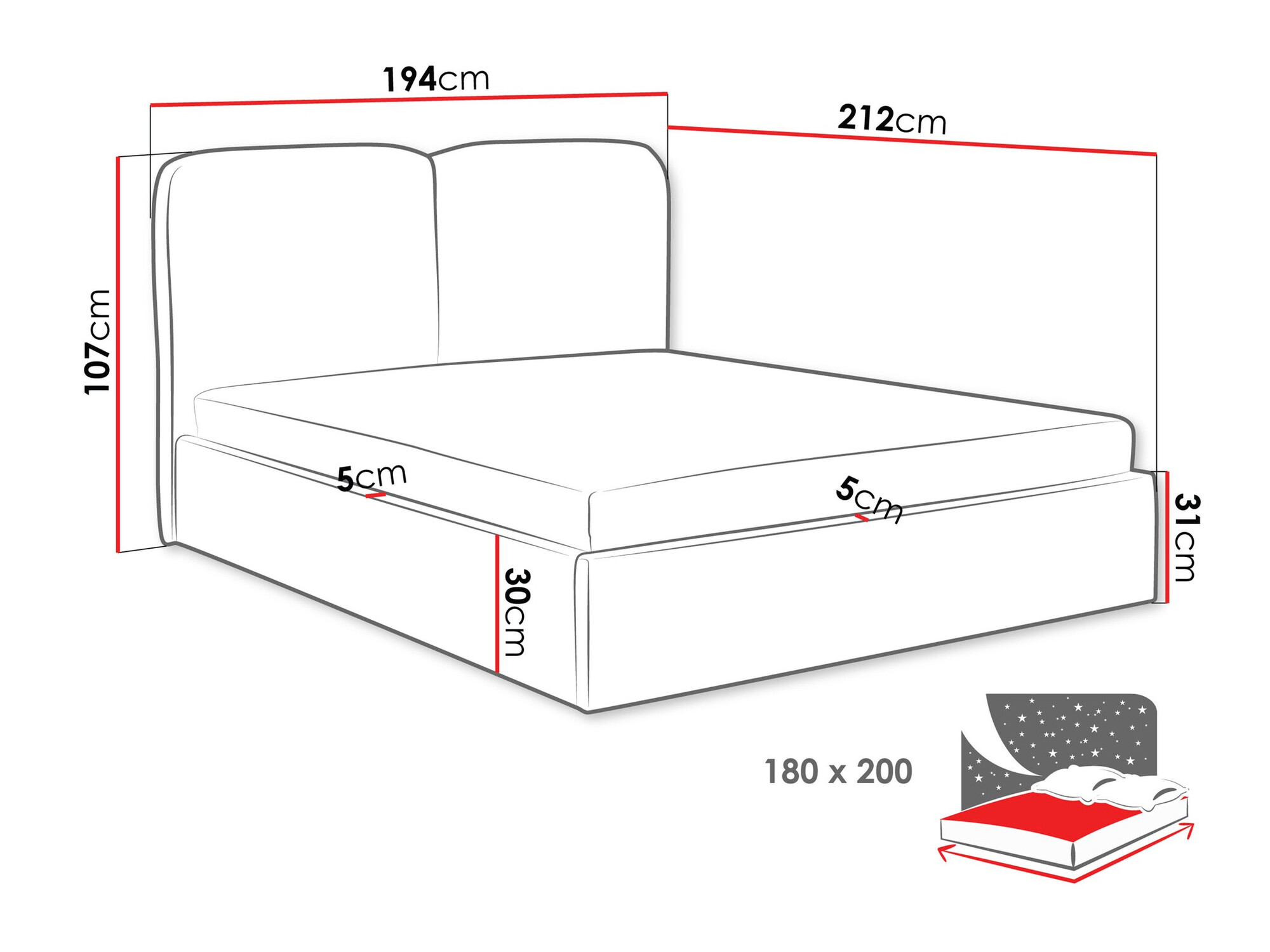 Bed Vox (Coral 45)